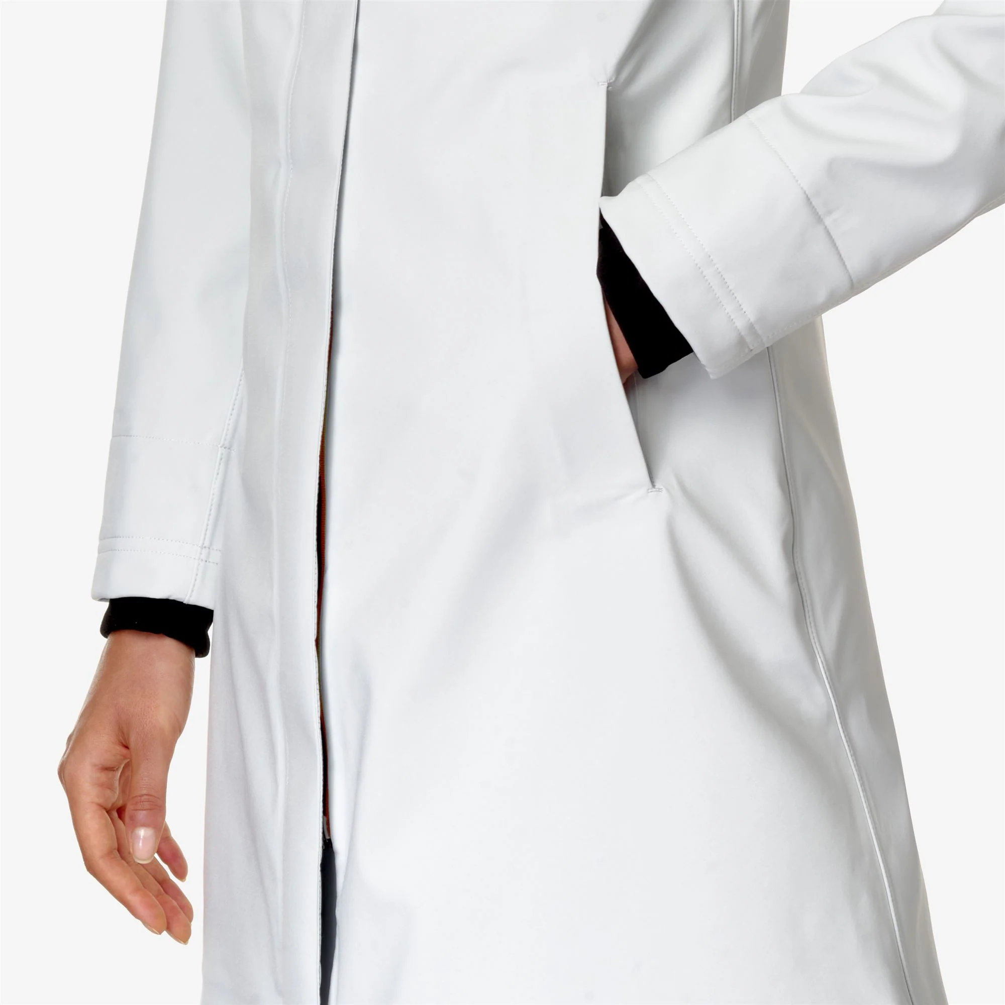 STEPHY BONDED - Jackets - 3/4 LENGTH - Woman - WHITE G-BLUE D - Image 2