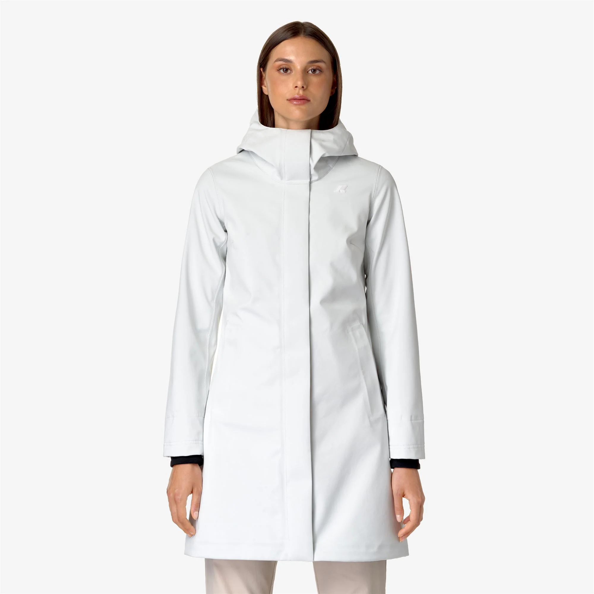 STEPHY BONDED - Jackets - 3/4 LENGTH - Woman - WHITE G-BLUE D - Image 3