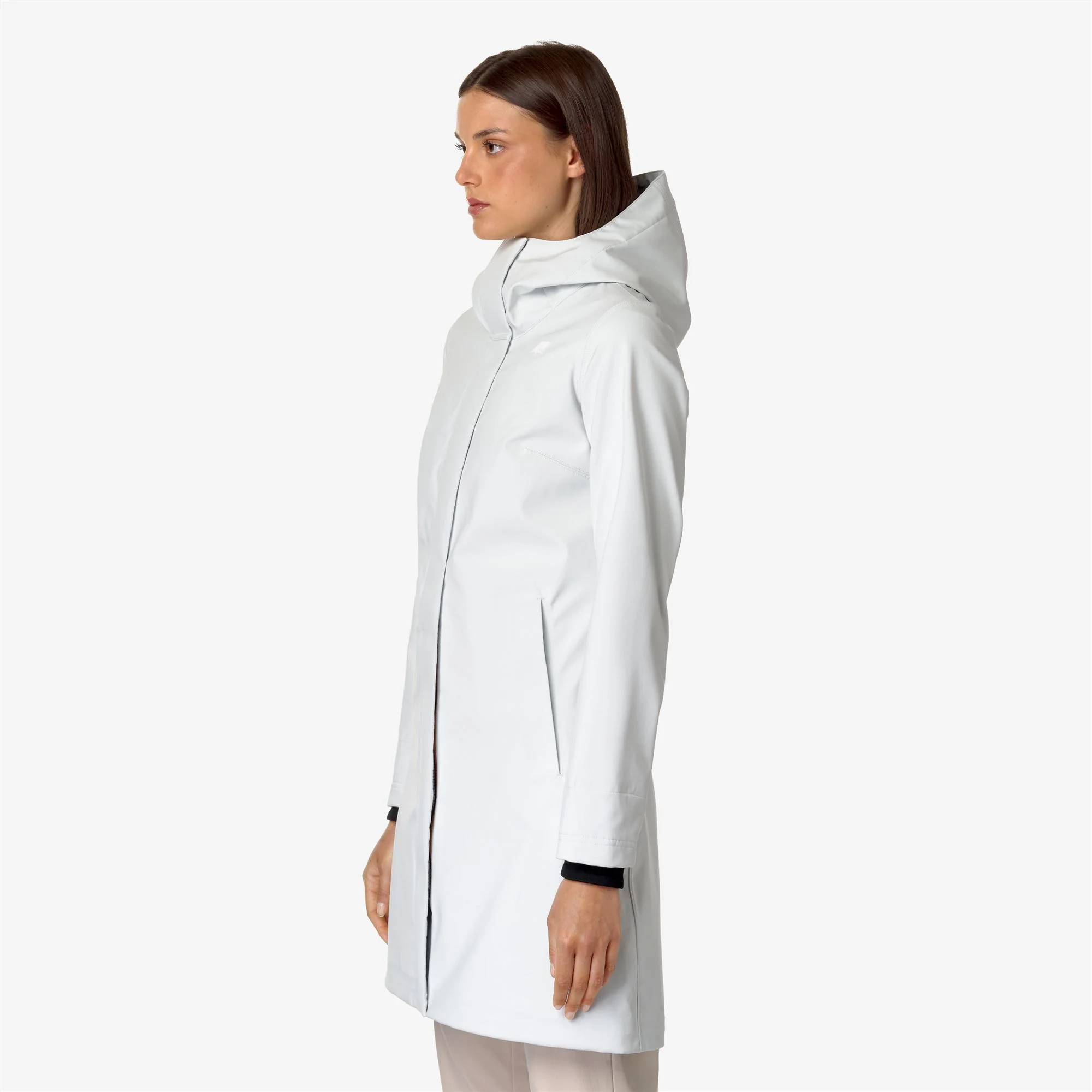 STEPHY BONDED - Jackets - 3/4 LENGTH - Woman - WHITE G-BLUE D - Image 4