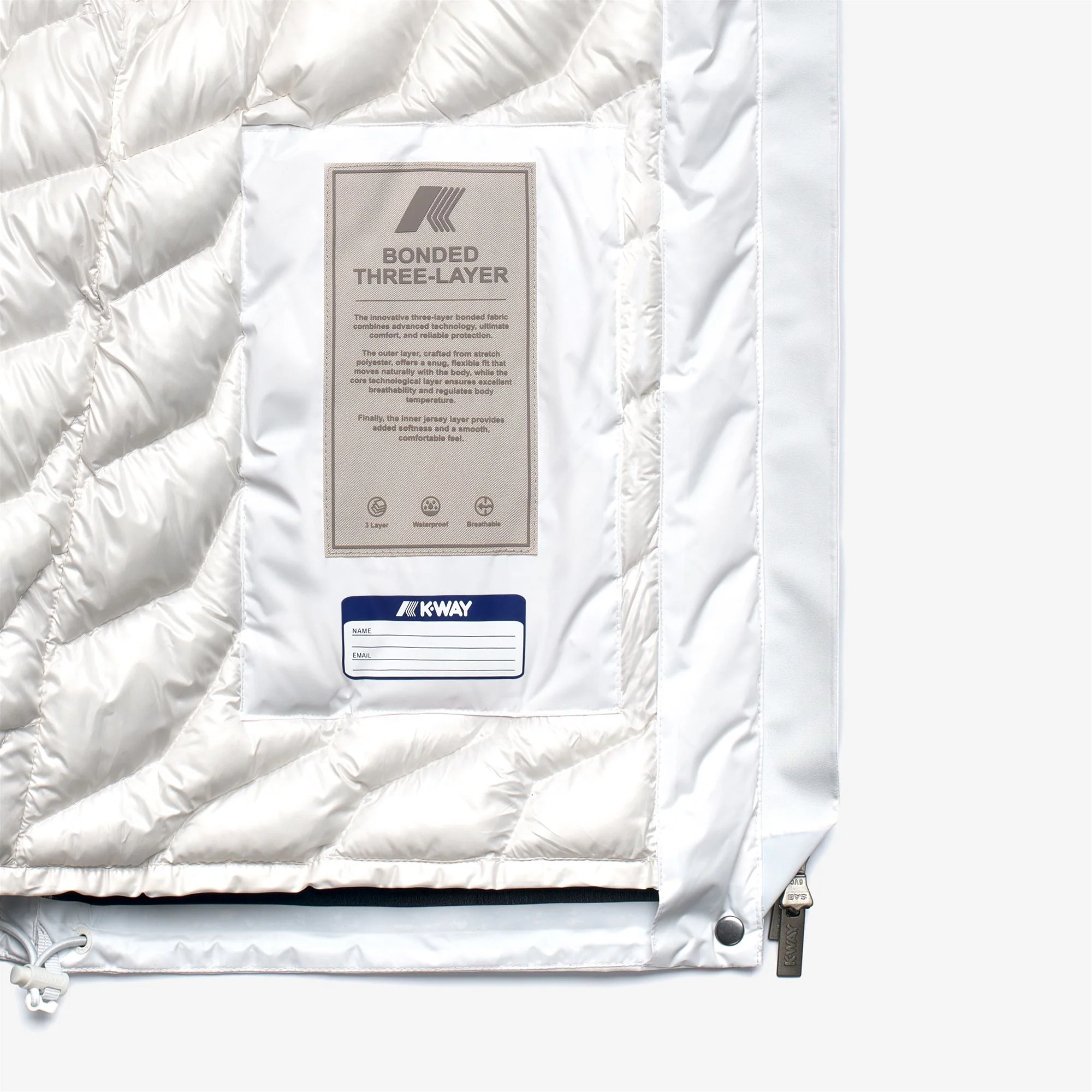 TALE BONDED PADDED - Jackets - Short - Woman - WHITE GARDENIA COMBO - Image 3