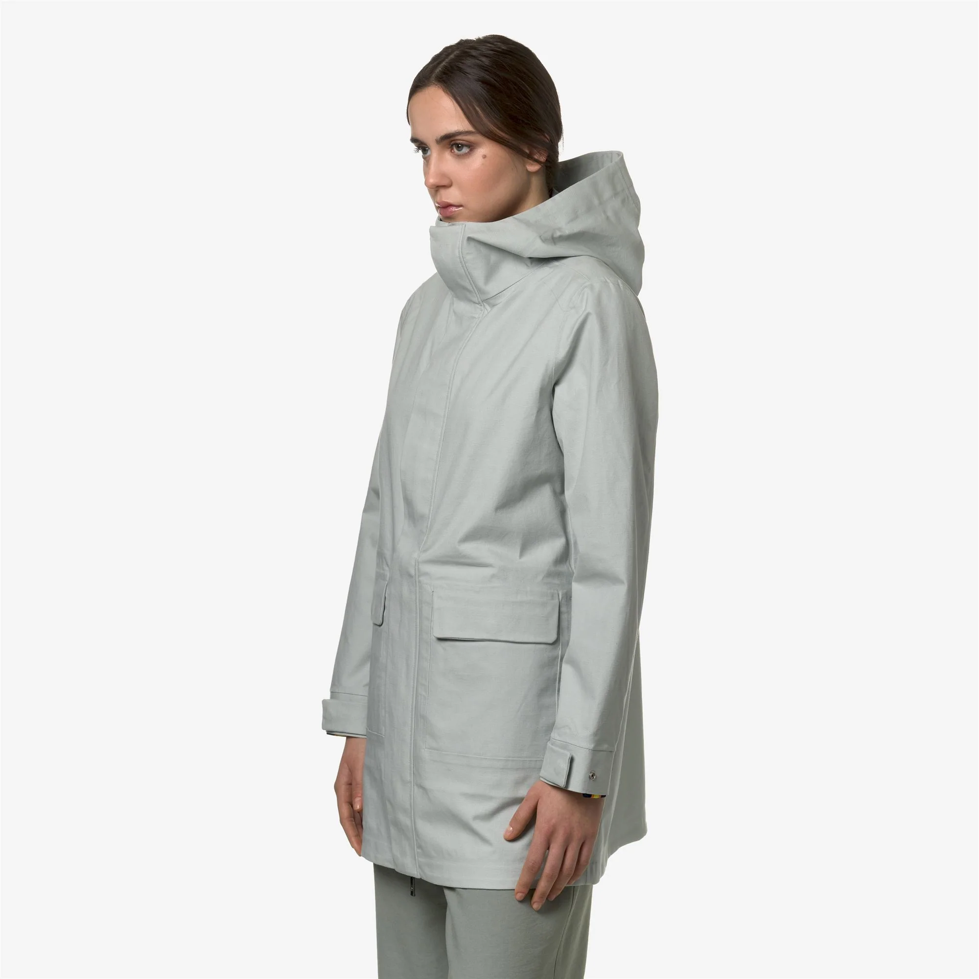 THERSA LINEN BLEND 2L - Jackets - 3/4 LENGTH - Woman - GREY SAGE-SILVER - Image 4
