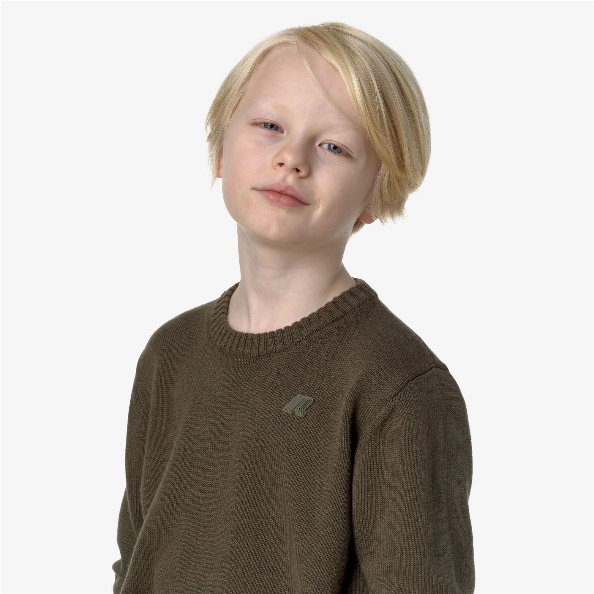 P. SEBASTIEN COTTON CASHMERE - KNITWEAR - Pull  Over - Kid unisex - GREEN BLACKISH - Image 2