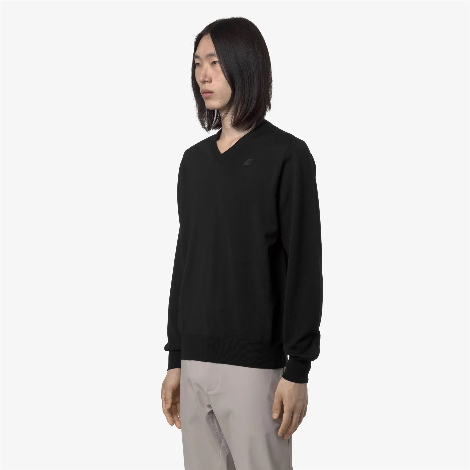 ANTOINE MERINO - KNITWEAR - Pull  Over - Man - BLACK PURE - Image 4