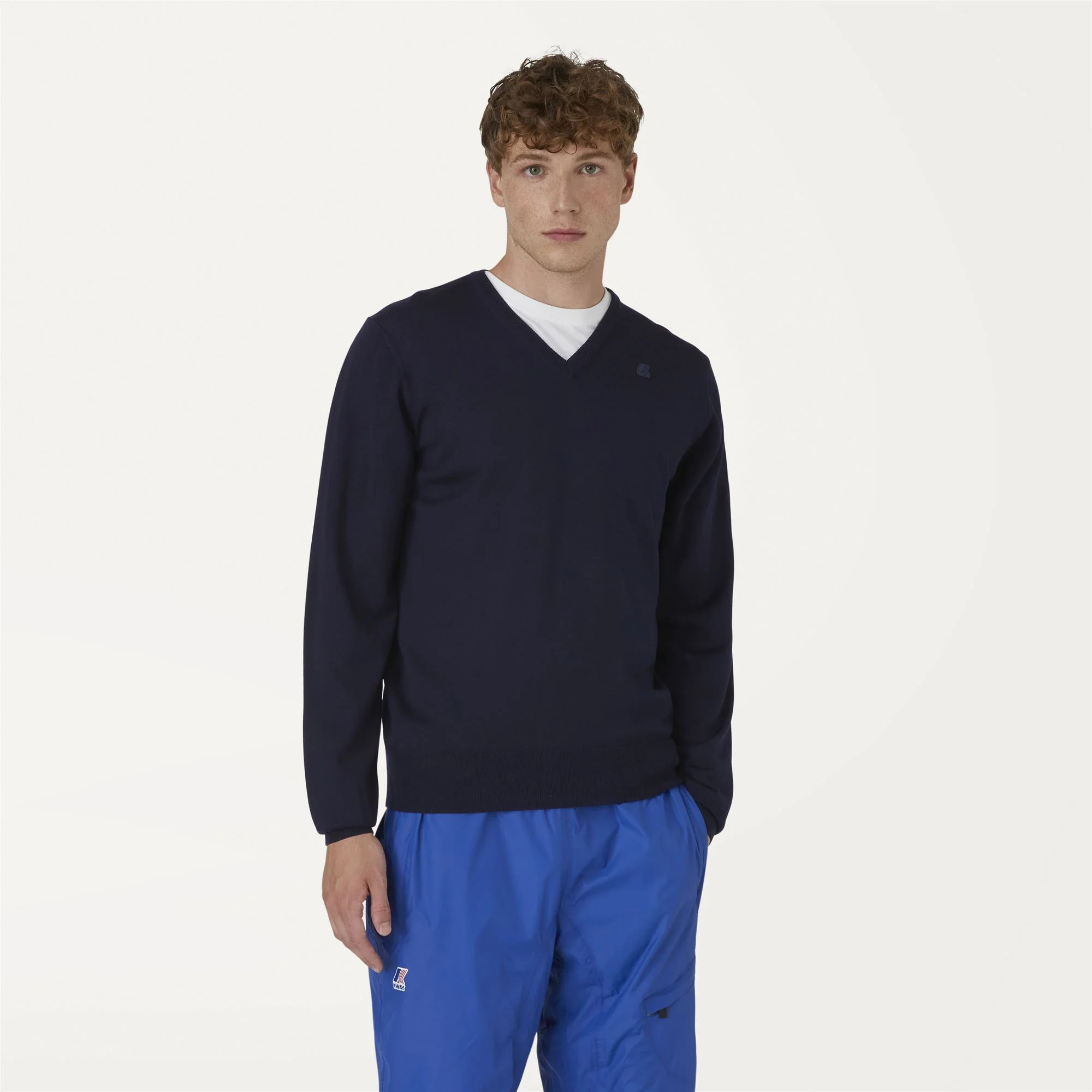 ANTOINE MERINO - KNITWEAR - Pull Over - Man - BLUE DEPTH - Image 3