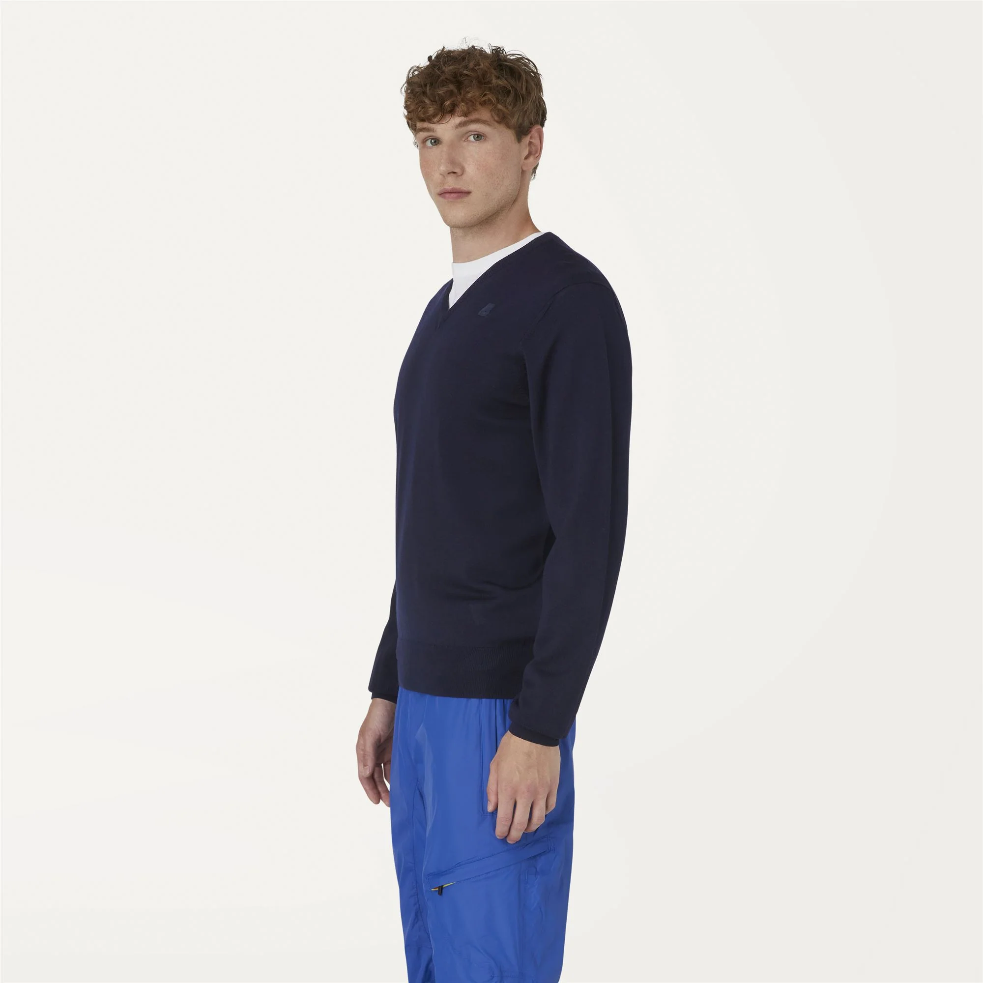 ANTOINE MERINO - KNITWEAR - Pull Over - Man - BLUE DEPTH - Image 4