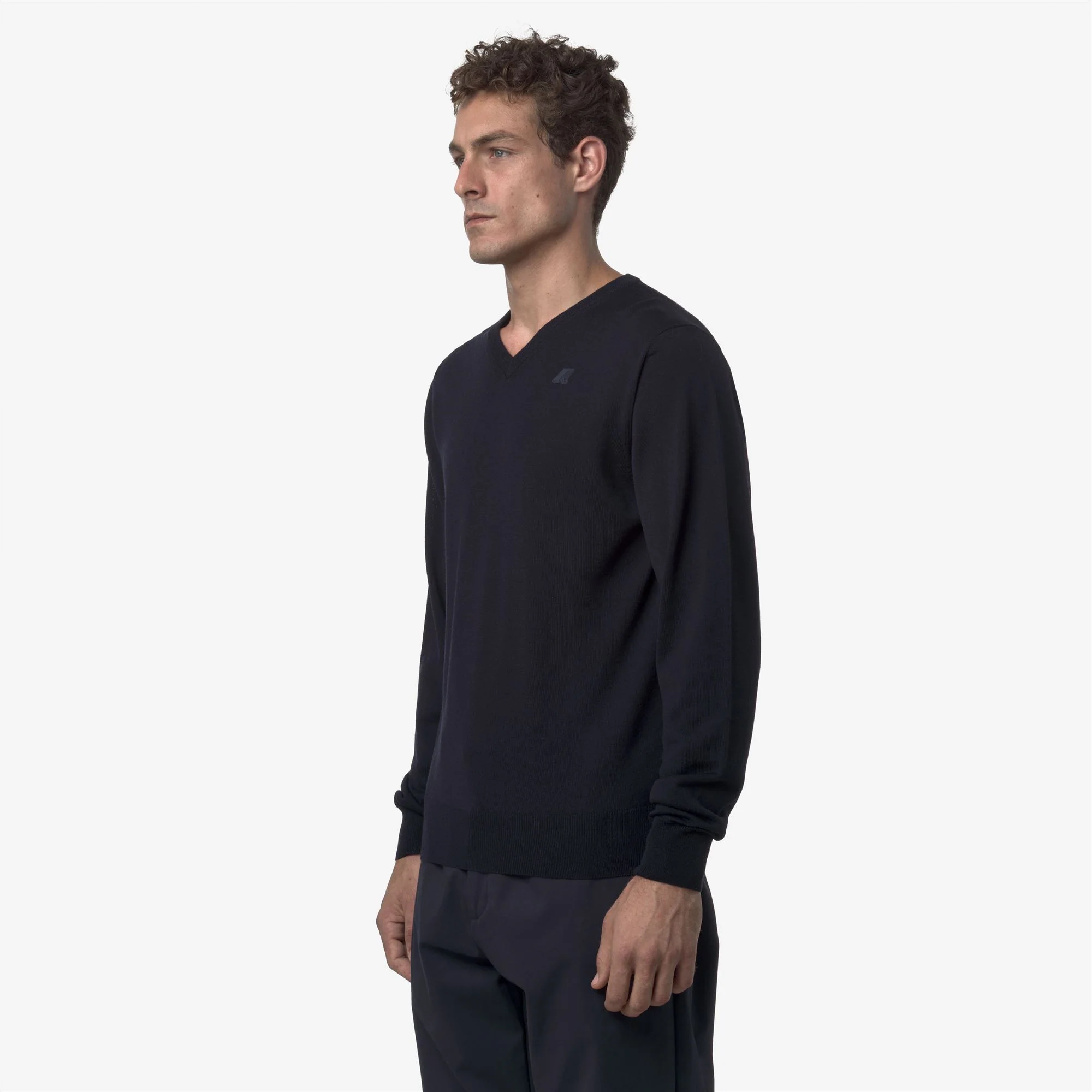 ANTOINE MERINO - KNITWEAR - Pull  Over - Man - BLUE DEPTH - Image 4