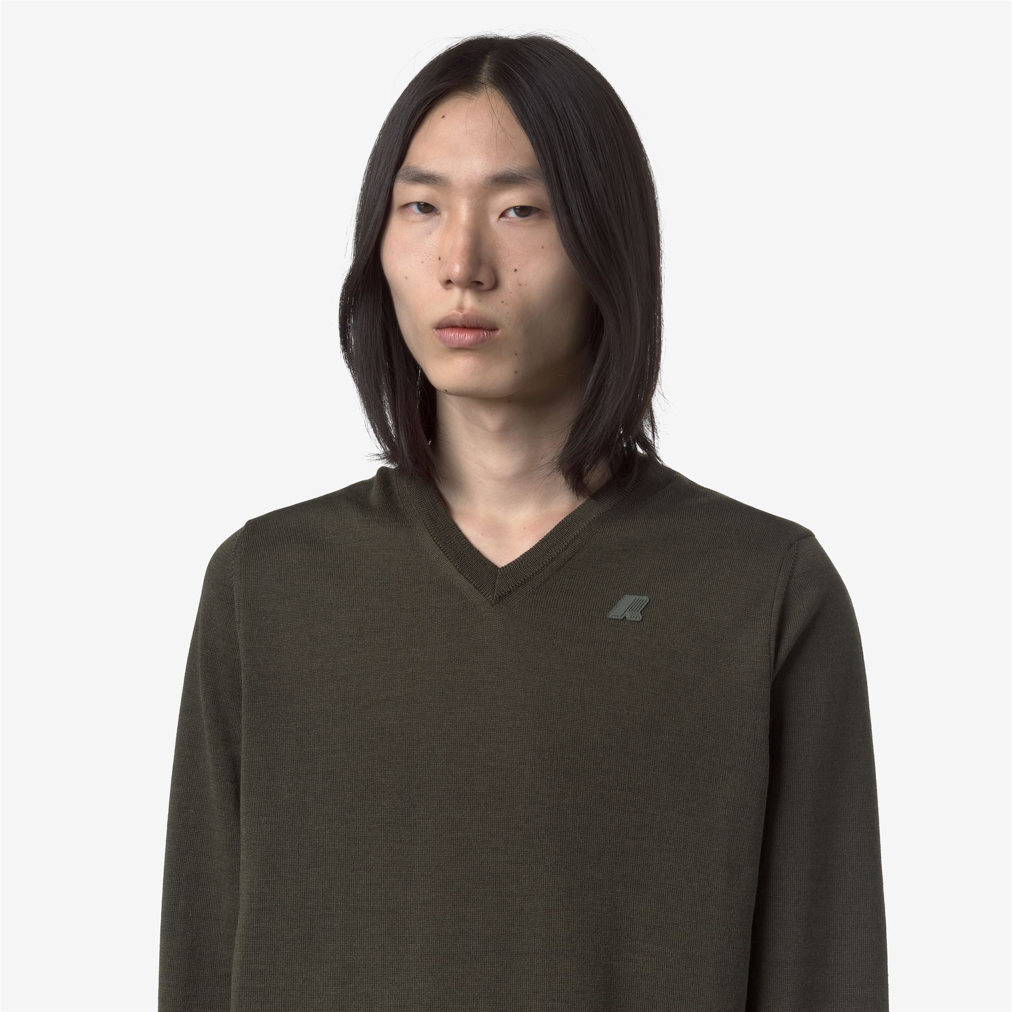 ANTOINE MERINO - KNITWEAR - Pull  Over - Man - GREEN BLACKISH - Image 2