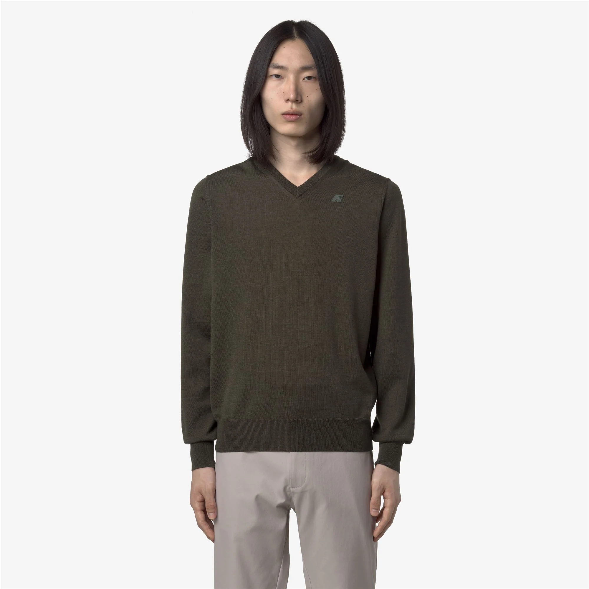 ANTOINE MERINO - KNITWEAR - Pull  Over - Man - GREEN BLACKISH - Image 3