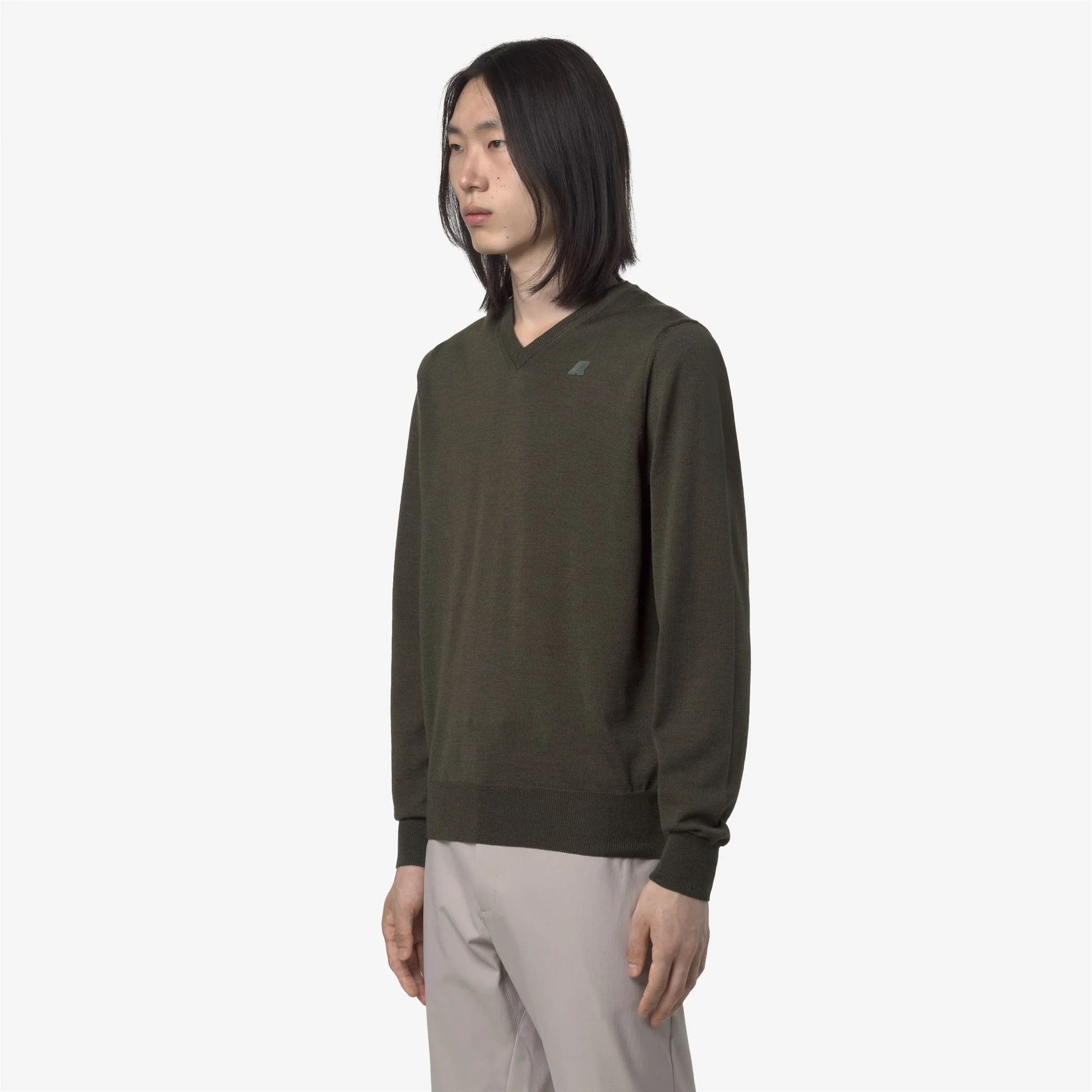 ANTOINE MERINO - KNITWEAR - Pull  Over - Man - GREEN BLACKISH - Image 4