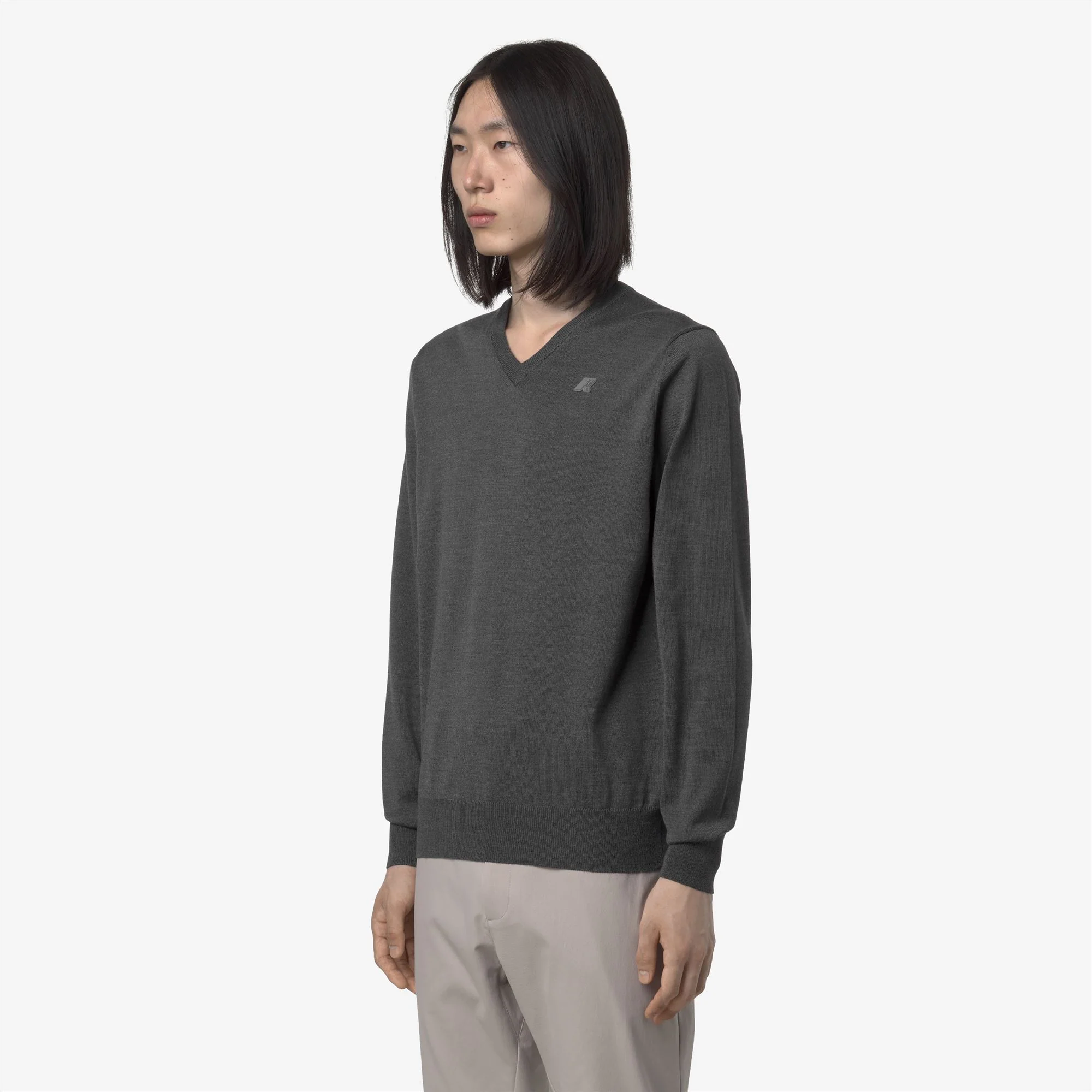 ANTOINE MERINO - KNITWEAR - Pull  Over - Man - GREY MD MEL - Image 4