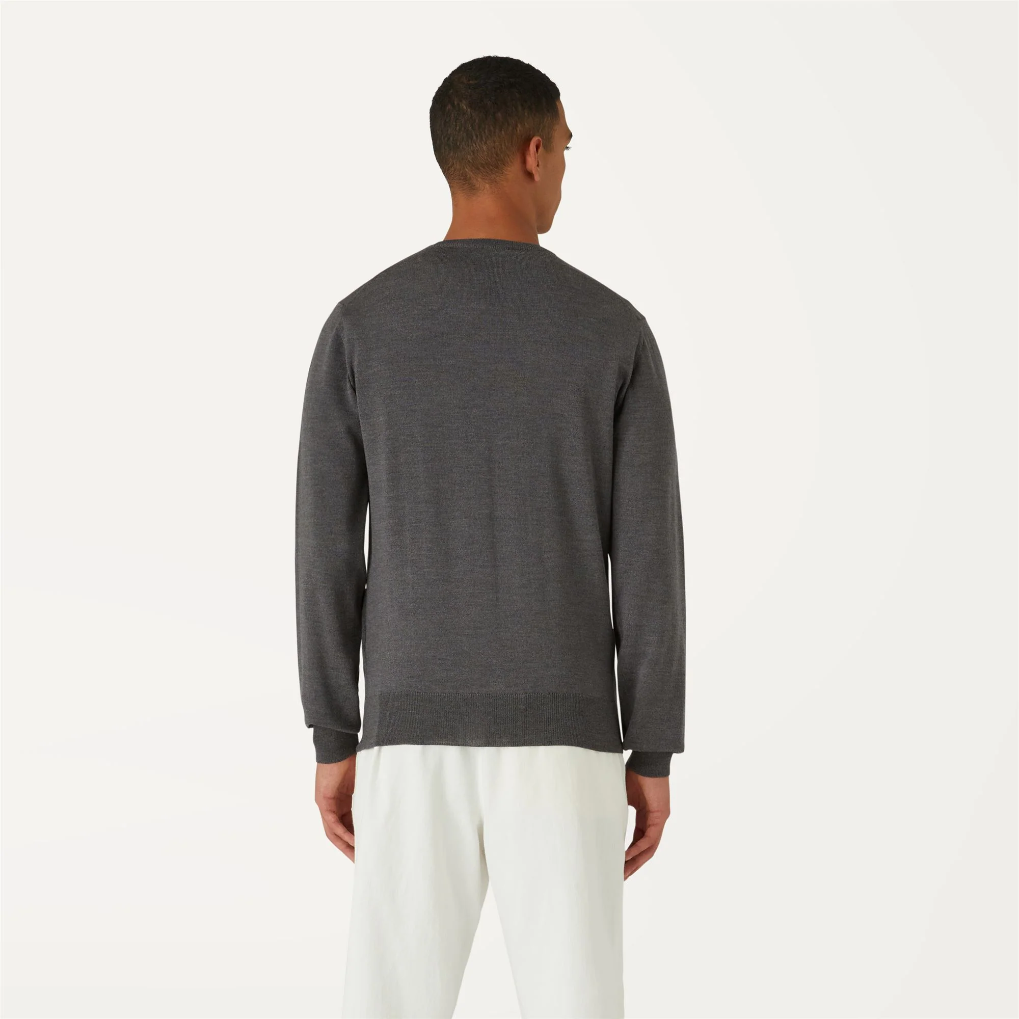 ANTOINE MERINO - KNITWEAR - Pull Over - Man - GREY MD MEL - Image 5