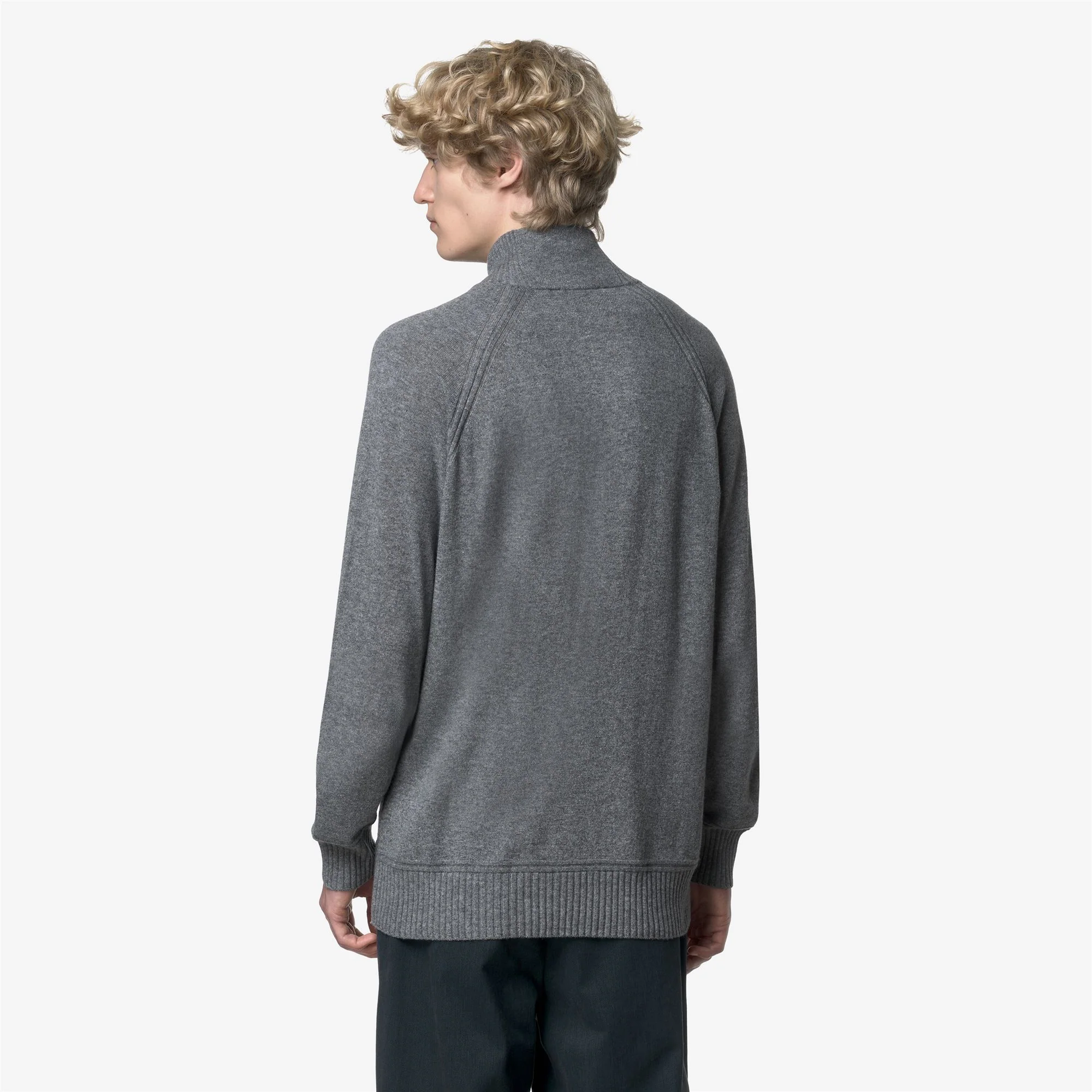 CADRAS WOOL CASHMERE - KNITWEAR - Polo - Man - GREY MID MEL - Image 5