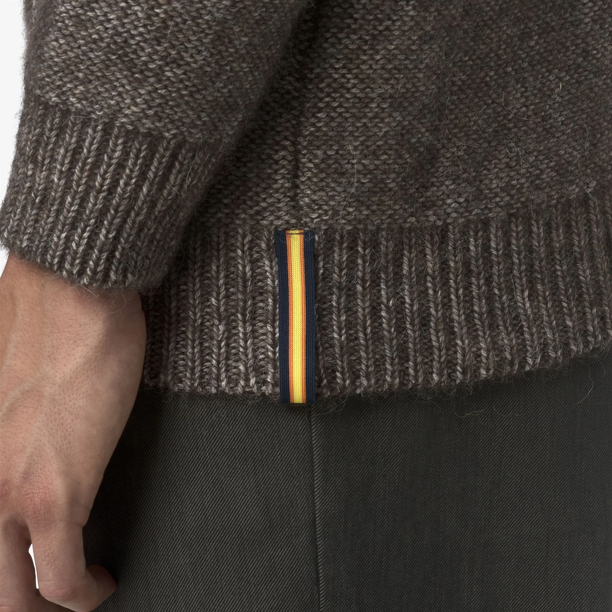 CIRAL - KNITWEAR - Pull  Over - Man - BLACK OLIVE-OFF WHITE - Image 2