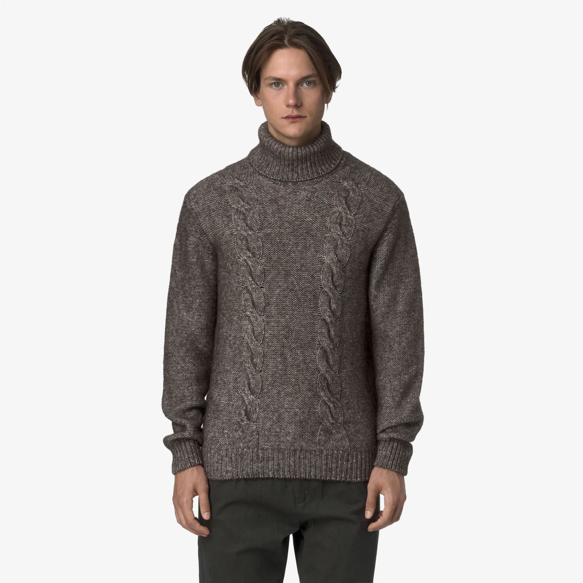 CIRAL - KNITWEAR - Pull  Over - Man - BLACK OLIVE-OFF WHITE - Image 3
