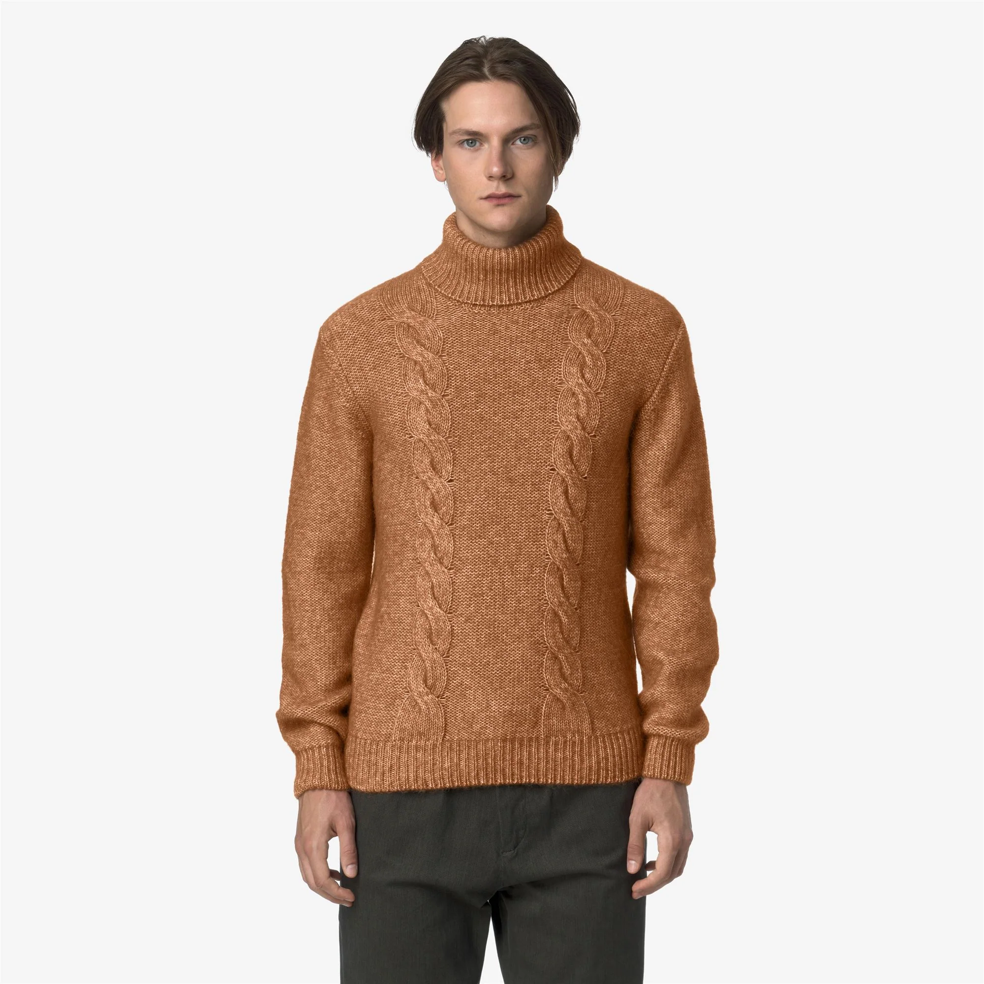 CIRAL - KNITWEAR - Pull  Over - Man - ORANGE-OFF WHITE - Image 3