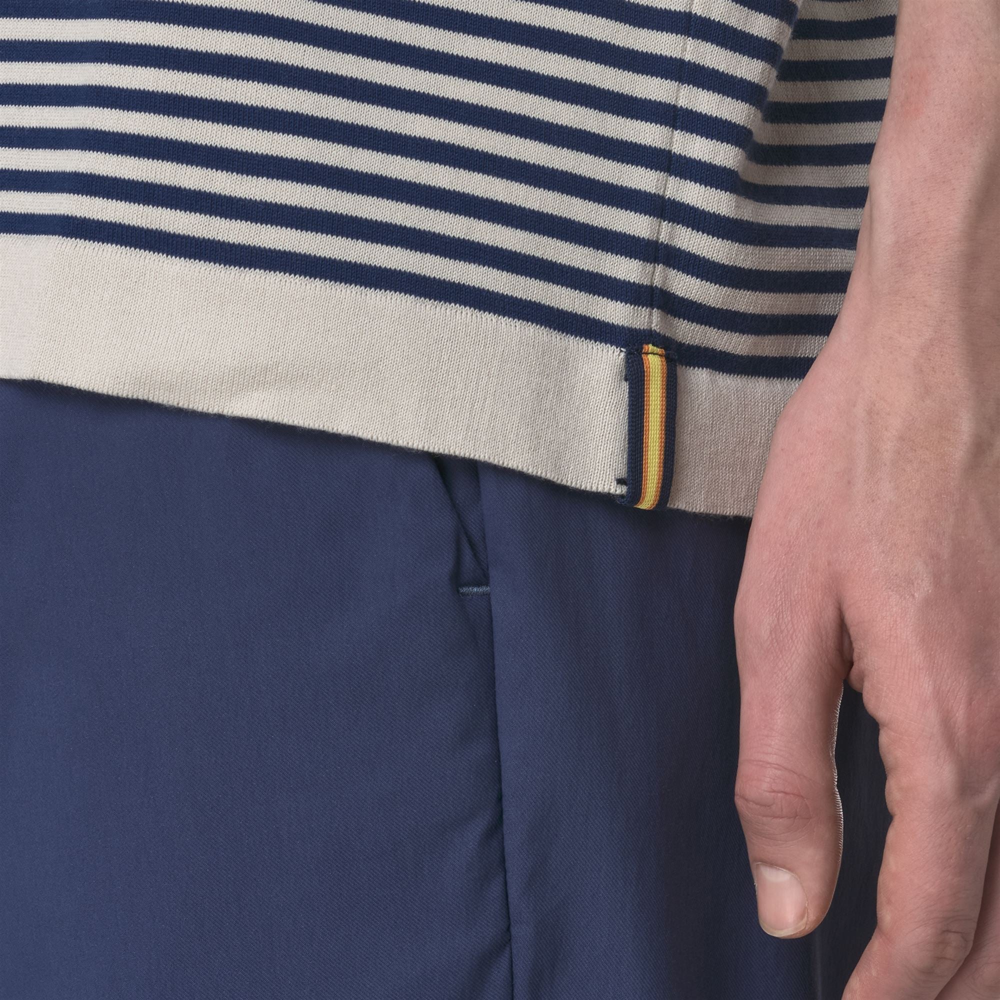 COMBE STRIPES - KNITWEAR - Pull  Over - Man - BEIGE LT-BLUE DEPTHS - Image 2