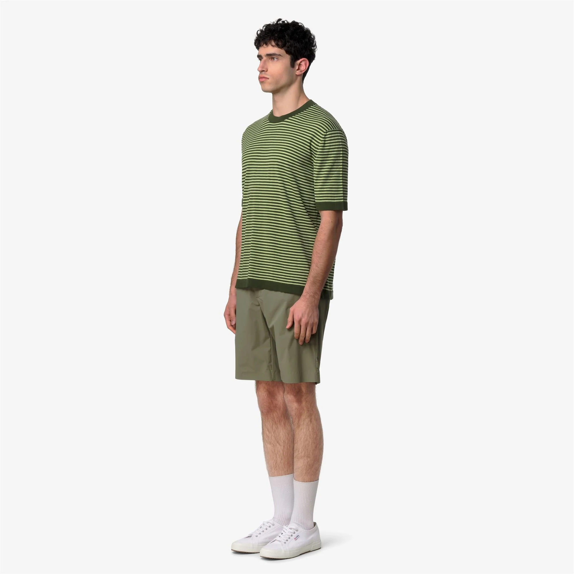 COMBE STRIPES - KNITWEAR - Pull  Over - Man - GREEN AFRICA-GREEN LEAF - Image 4
