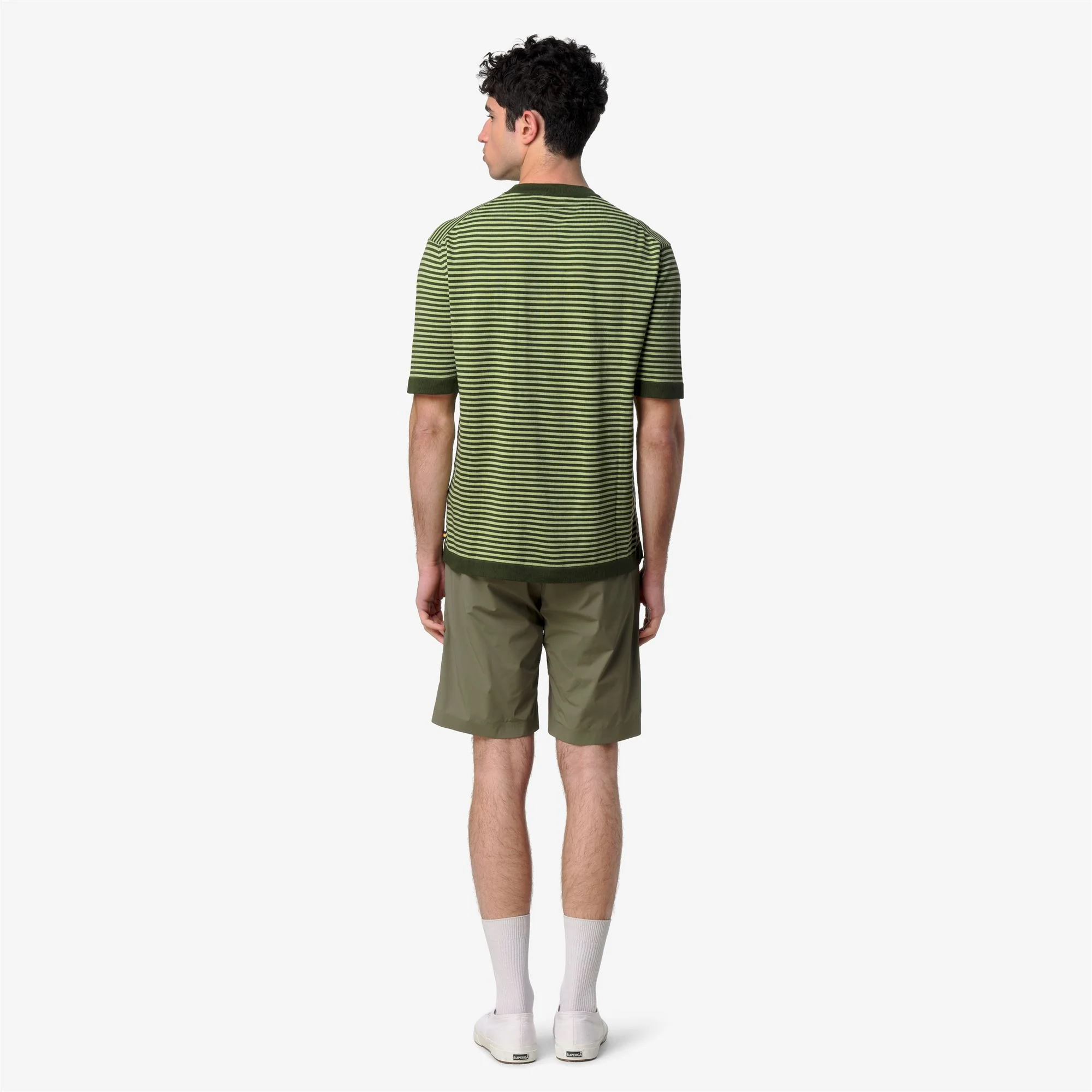 COMBE STRIPES - KNITWEAR - Pull  Over - Man - GREEN AFRICA-GREEN LEAF - Image 5
