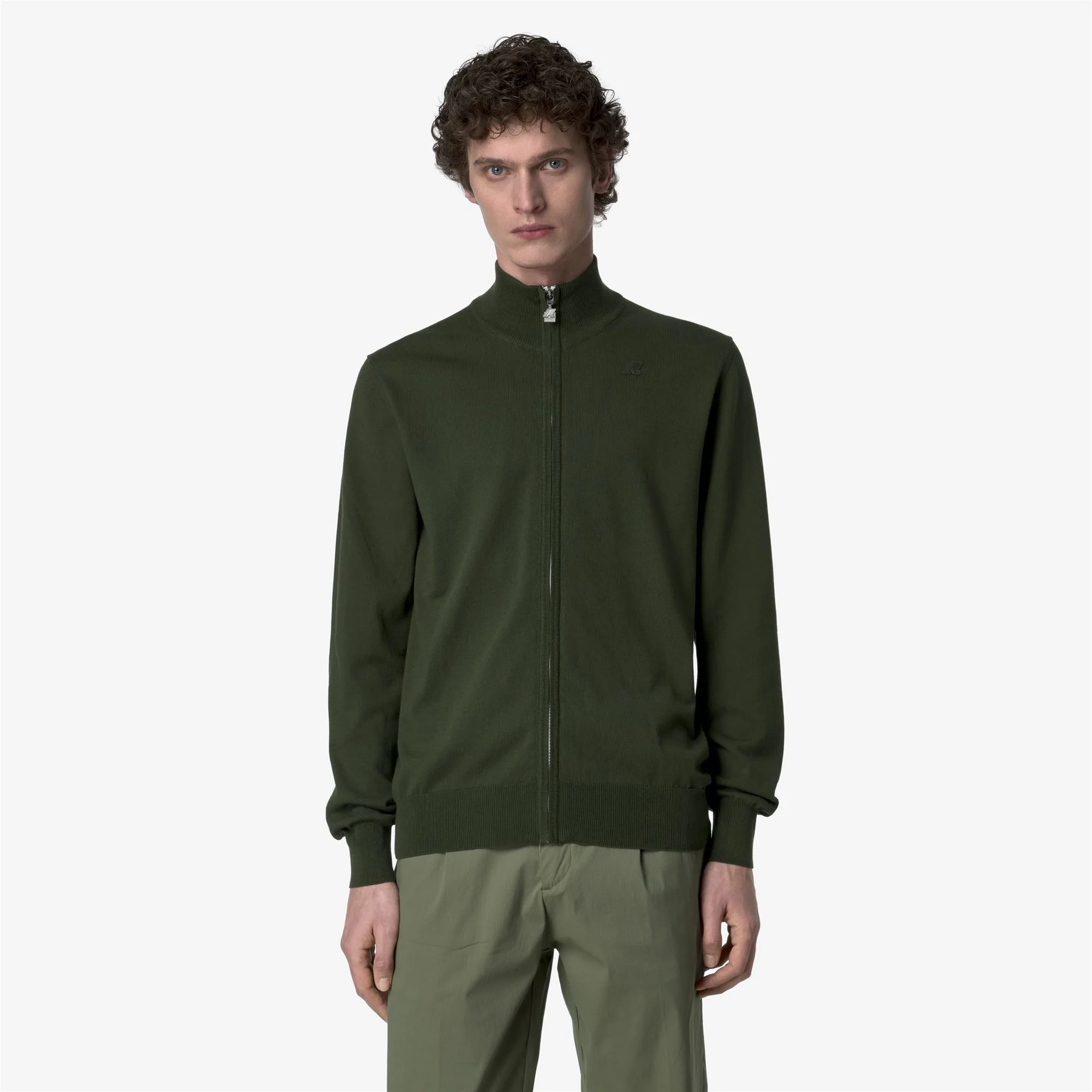 FINNY COTTON PS - KNITWEAR - Pull  Over - Man - GREEN AFRICA - Image 3