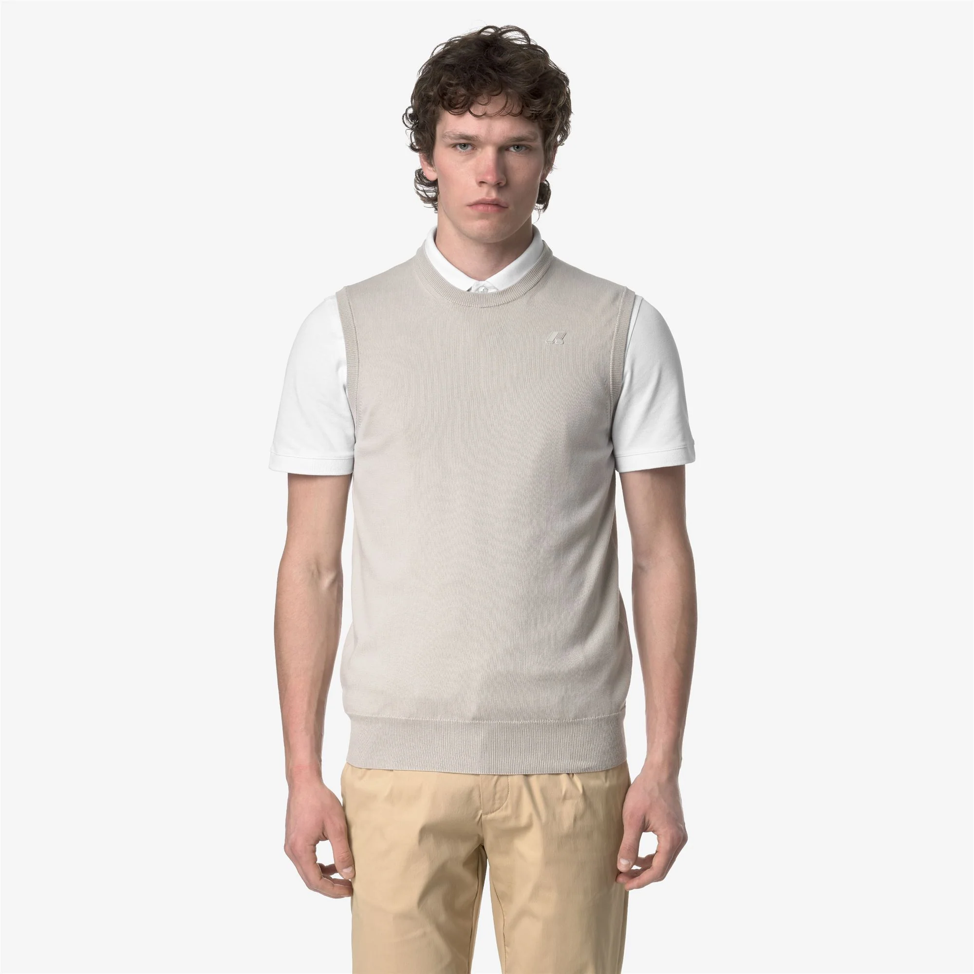 JEANO COTTON PS - KNITWEAR - Vest - Man - BEIGE LT - Image 3