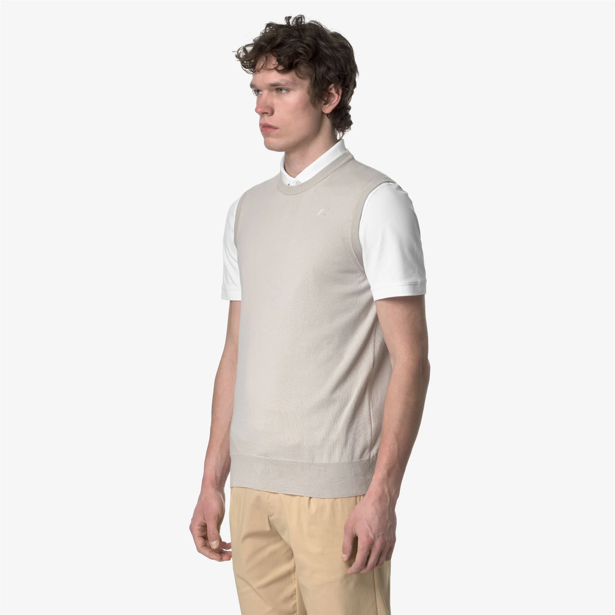 JEANO COTTON PS - KNITWEAR - Vest - Man - BEIGE LT - Image 4