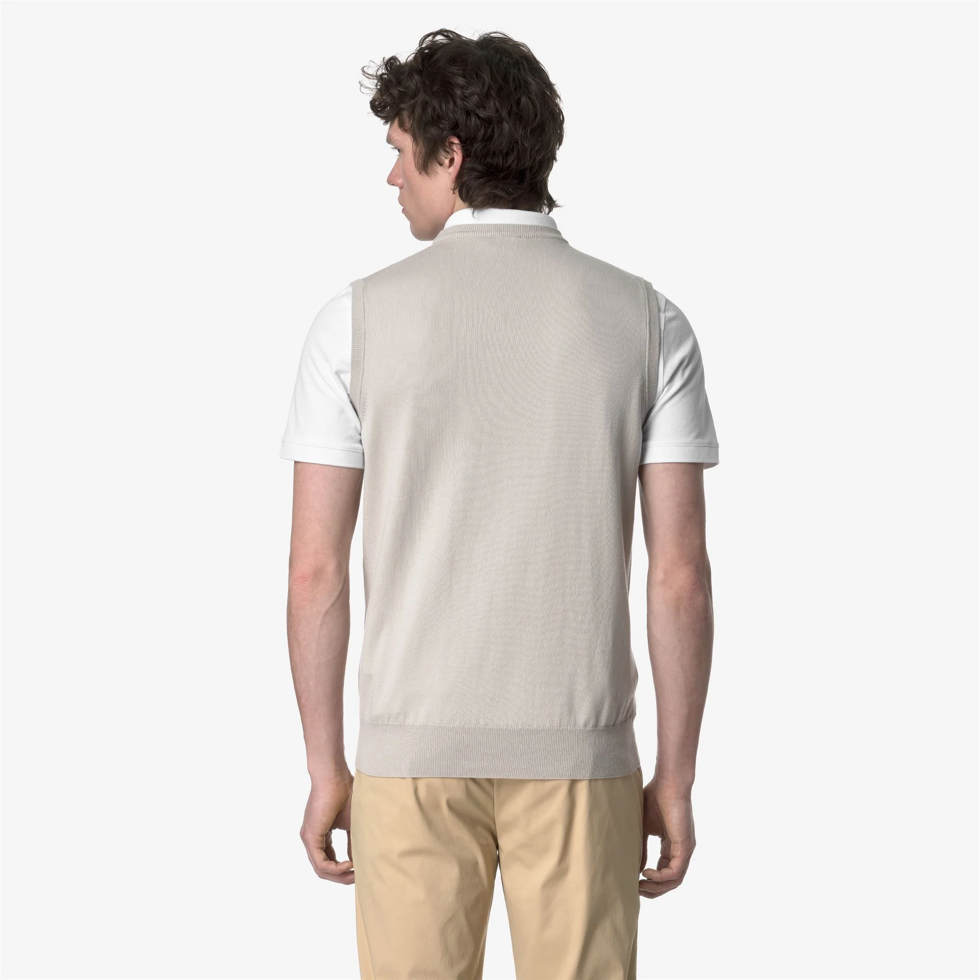 JEANO COTTON PS - KNITWEAR - Vest - Man - BEIGE LT - Image 5