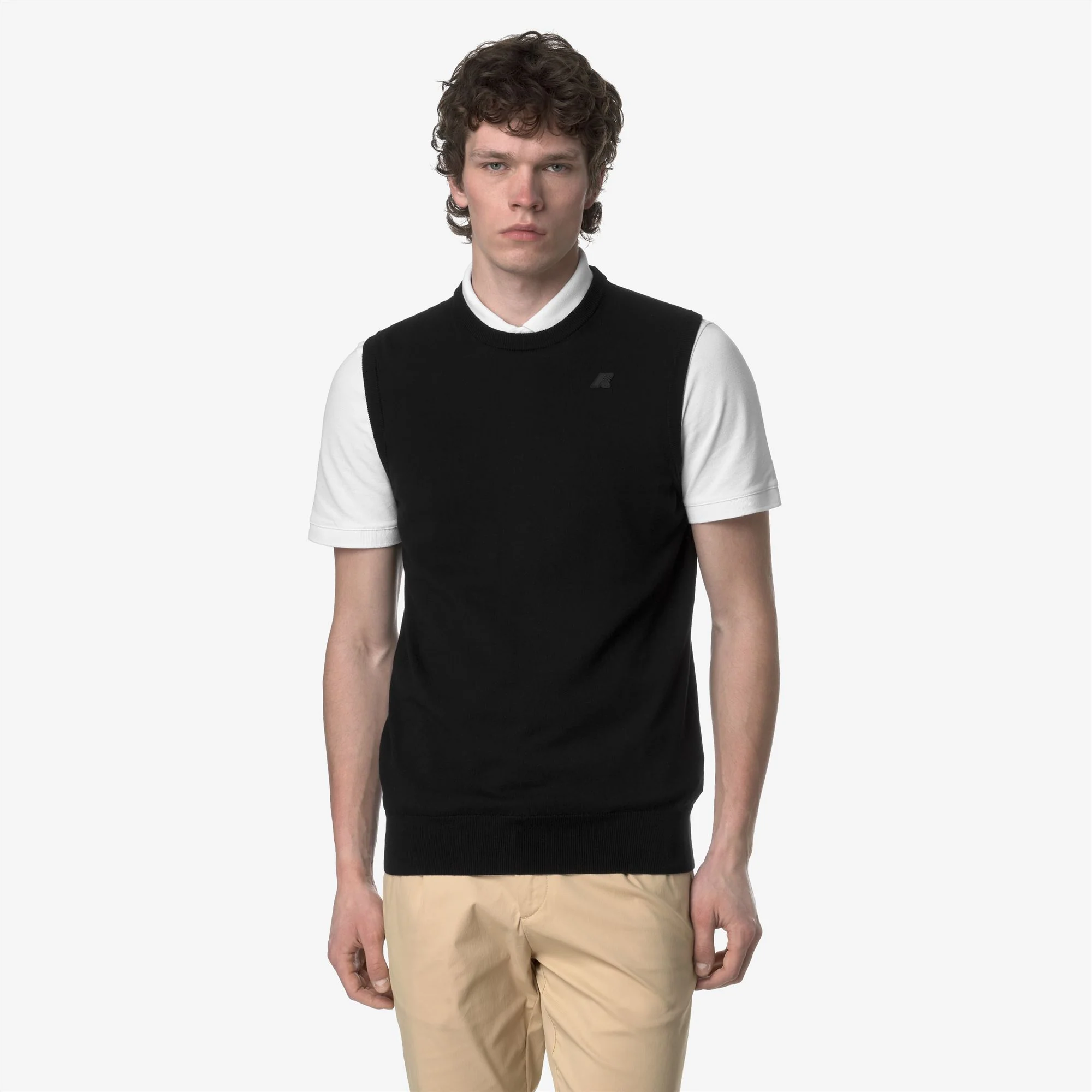 JEANO COTTON PS - KNITWEAR - Vest - Man - BLACK PURE - Image 3