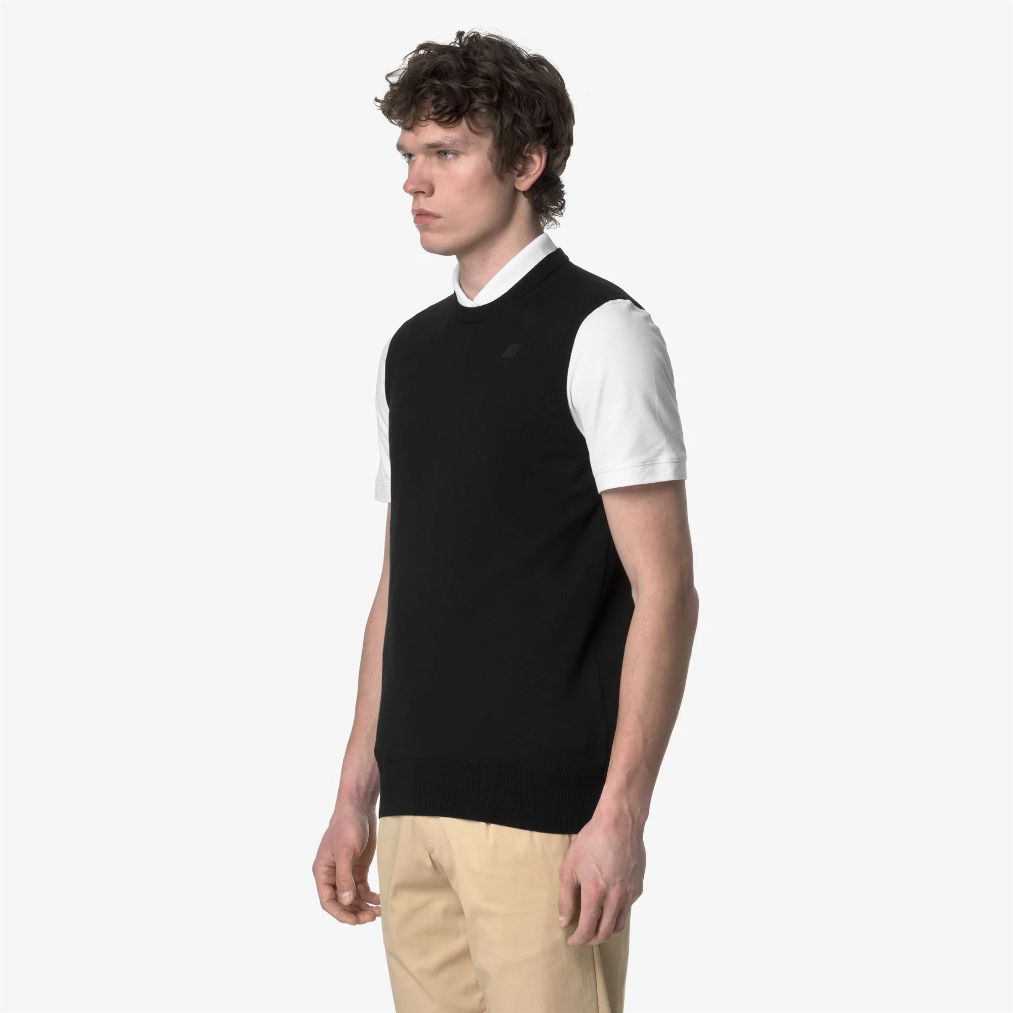 JEANO COTTON PS - KNITWEAR - Vest - Man - BLACK PURE - Image 4