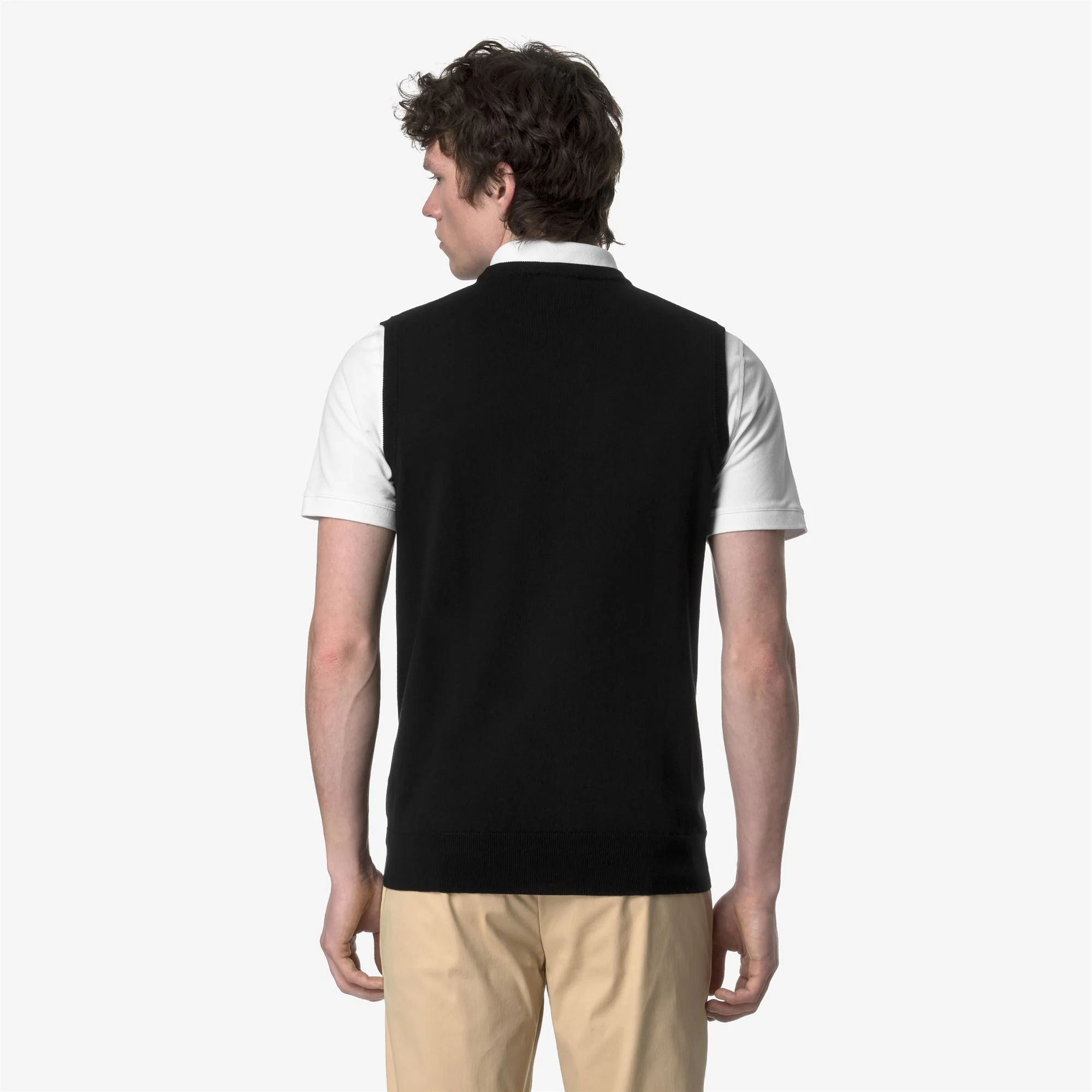 JEANO COTTON PS - KNITWEAR - Vest - Man - BLACK PURE - Image 5