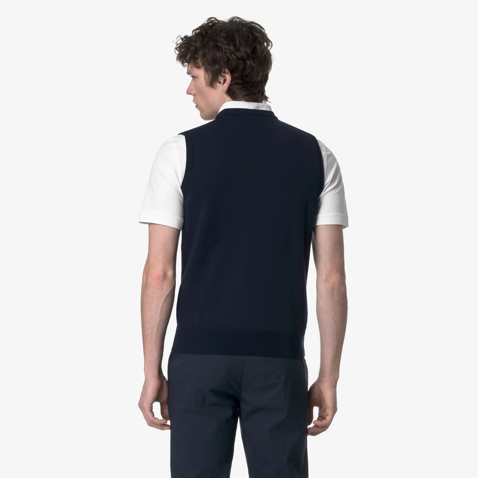 JEANO COTTON PS - KNITWEAR - Vest - Man - BLUE DEPTH - Image 5