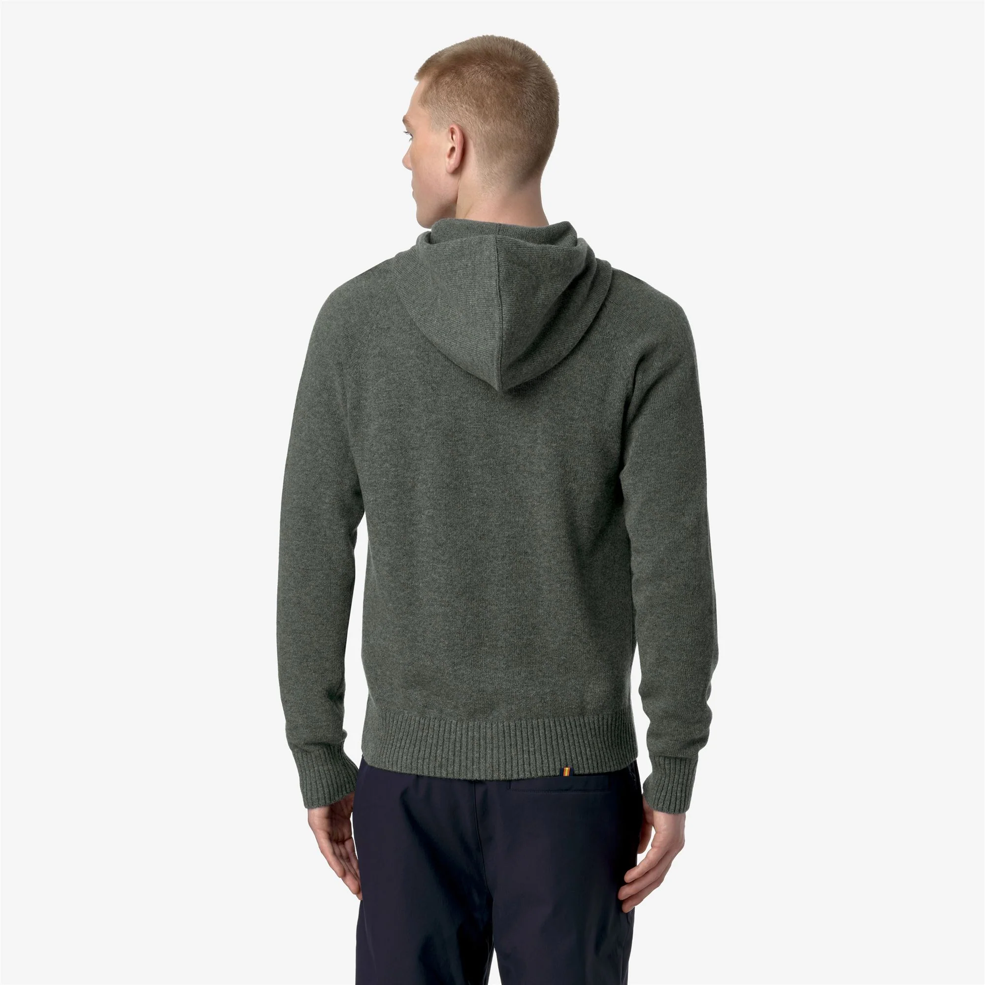 MARCY LAMBSWOOL - KNITWEAR - Jacket - Man - GREEN BLACKISH - Image 5