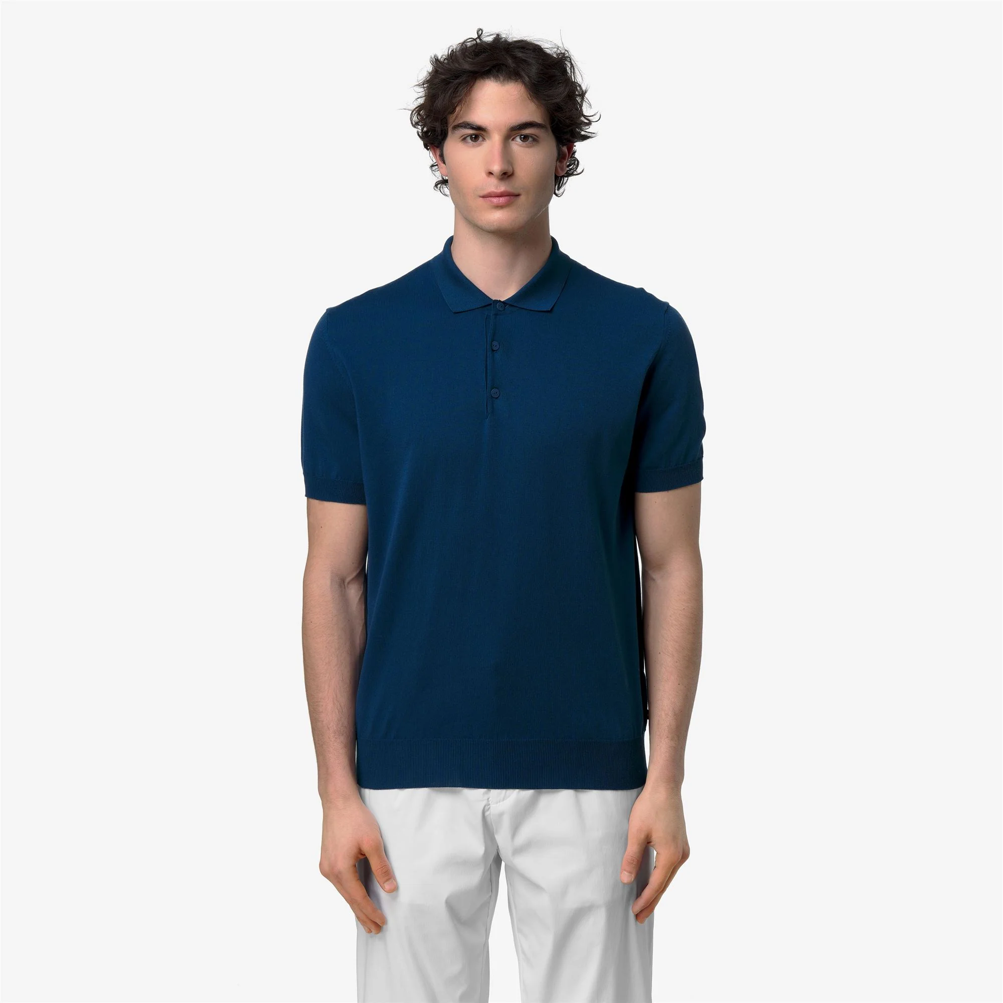 PLEYNE - KNITWEAR - Polo - Man - BLUE DK DENIM - Image 3