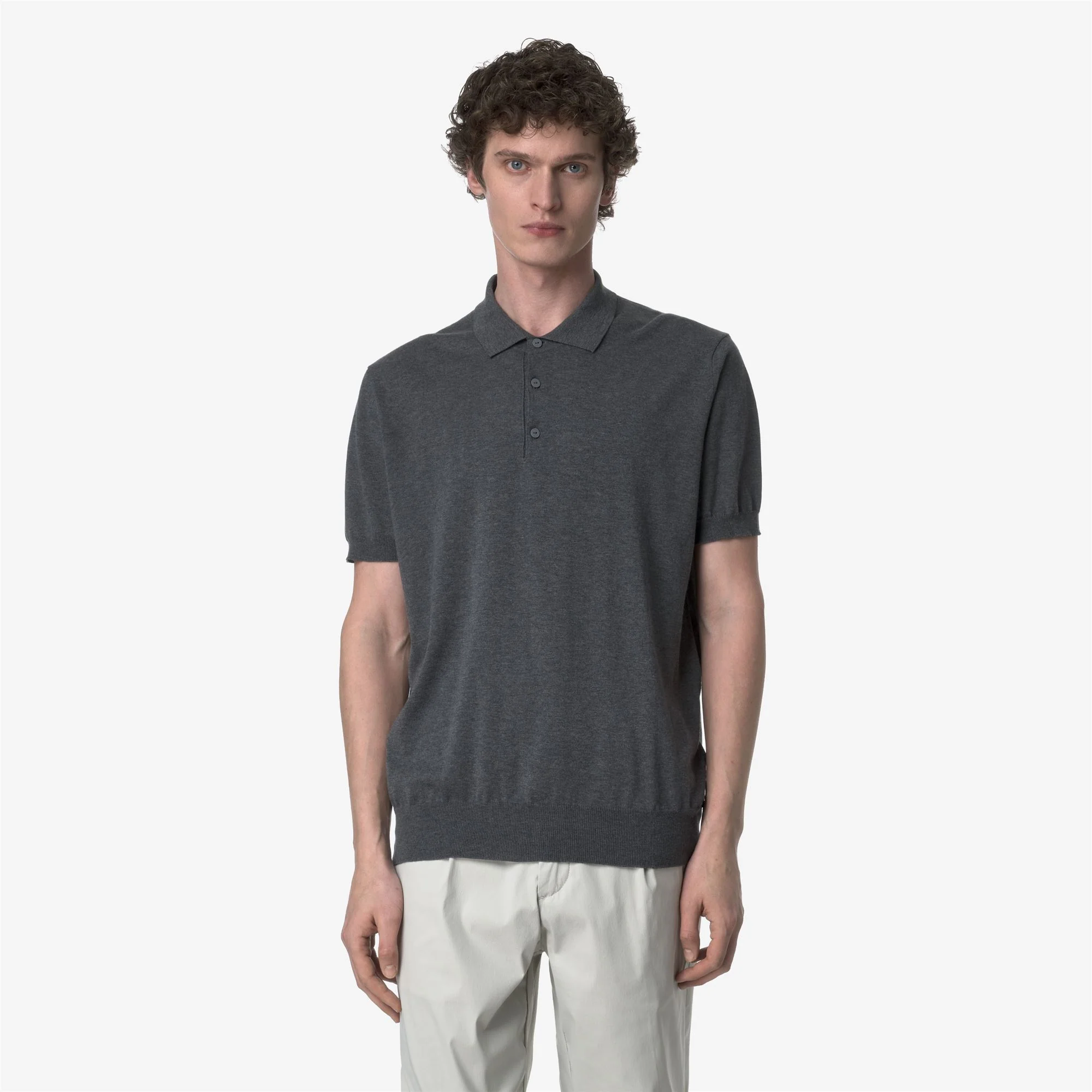 PLEYNE - KNITWEAR - Polo - Man - GREY MD MEL - Image 3