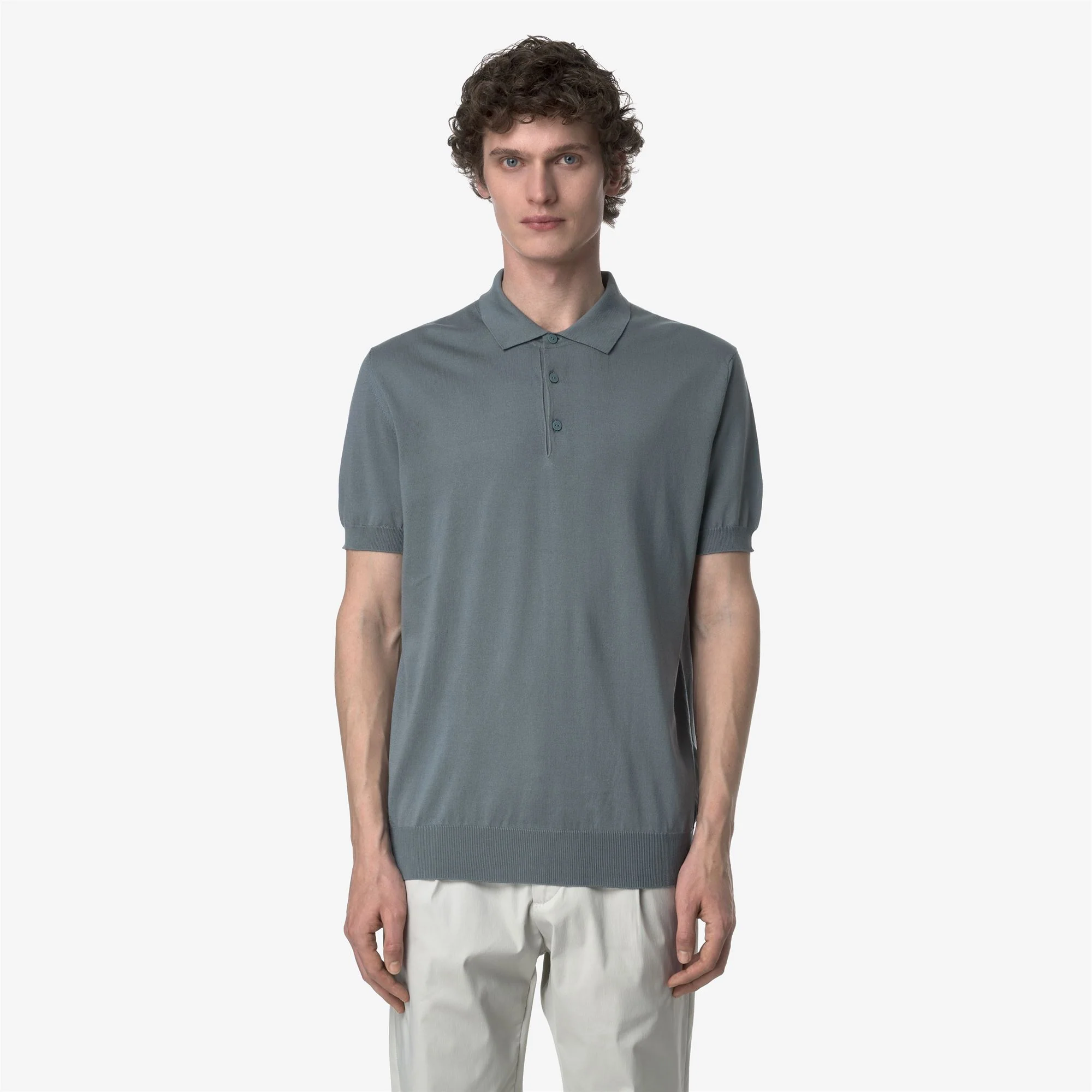 PLEYNE - KNITWEAR - Polo - Man - GREY SAGE - Image 3