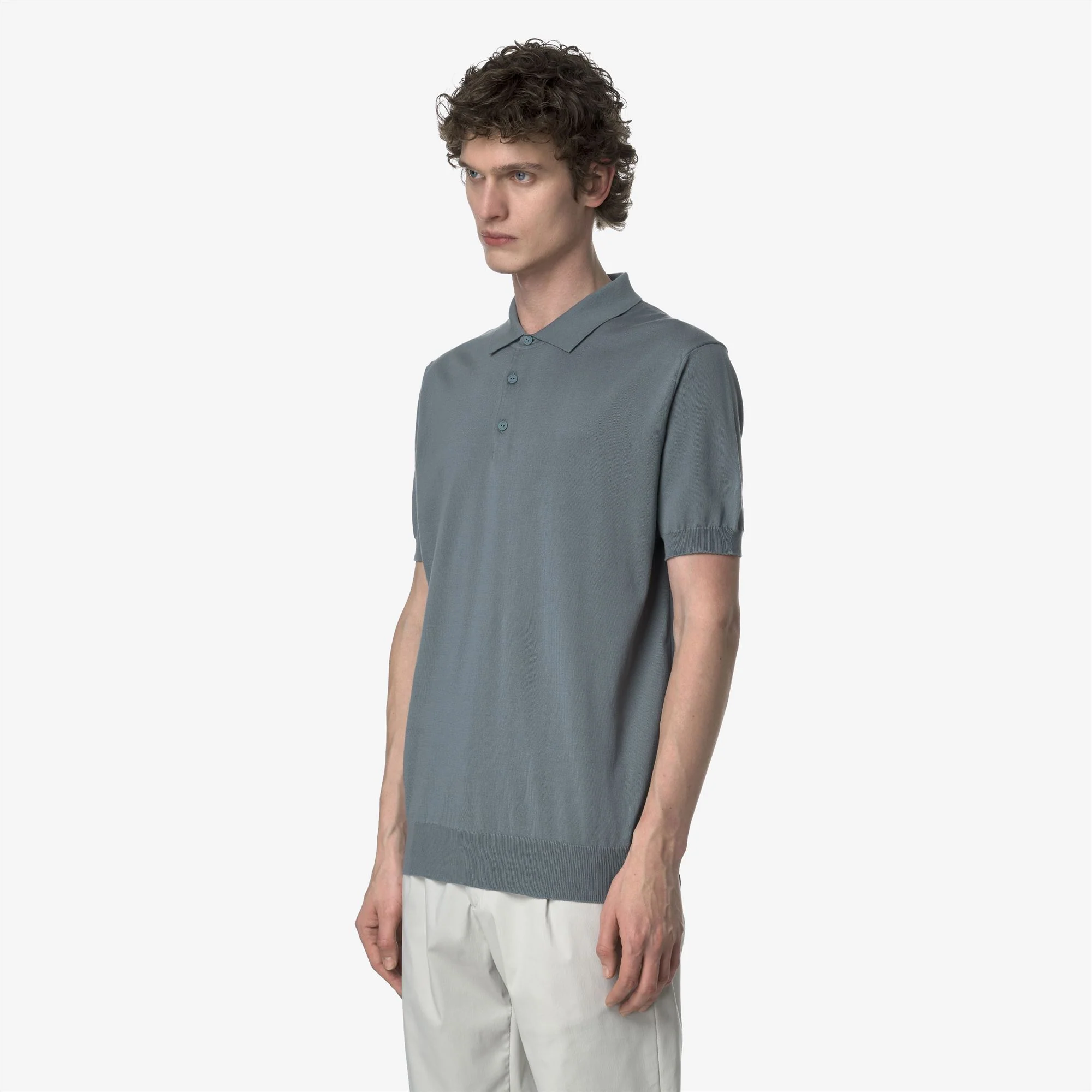PLEYNE - KNITWEAR - Polo - Man - GREY SAGE - Image 4
