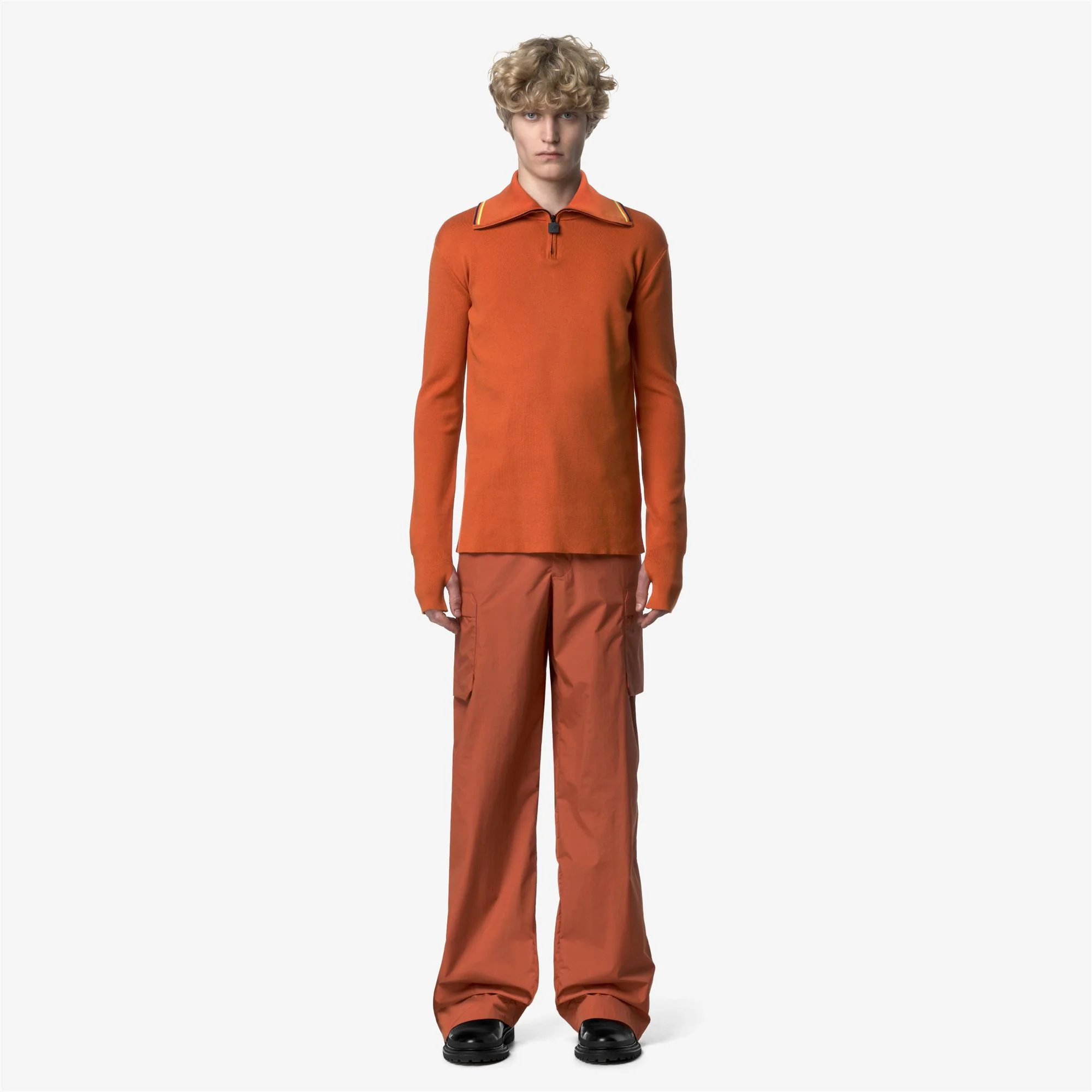 POLOM - KNITWEAR - Jumper - Man - ORANGE RUSTING - Image 4