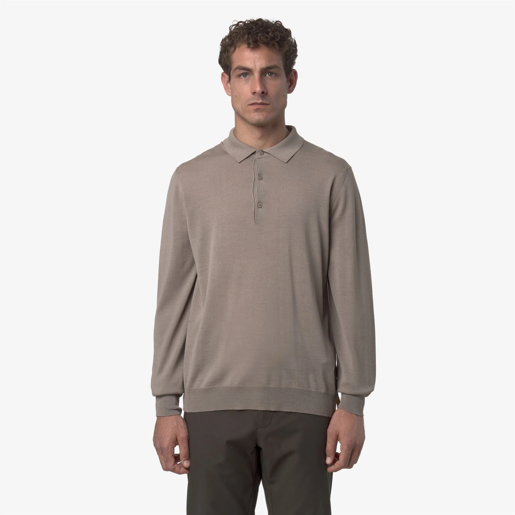 REY WOOL MERINO BLEND - KNITWEAR - Pull  Over - Man - BEIGE TAUPE - Image 3