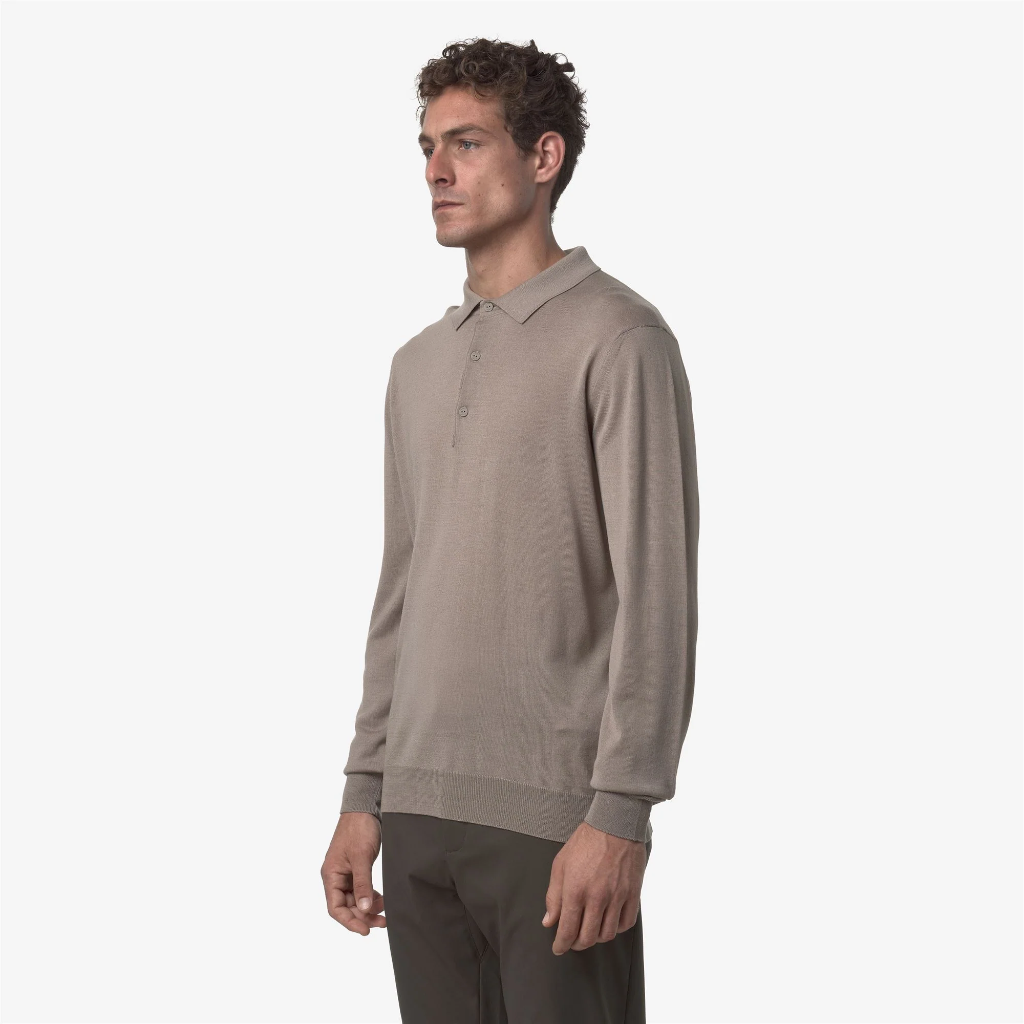 REY WOOL MERINO BLEND - KNITWEAR - Pull  Over - Man - BEIGE TAUPE - Image 4