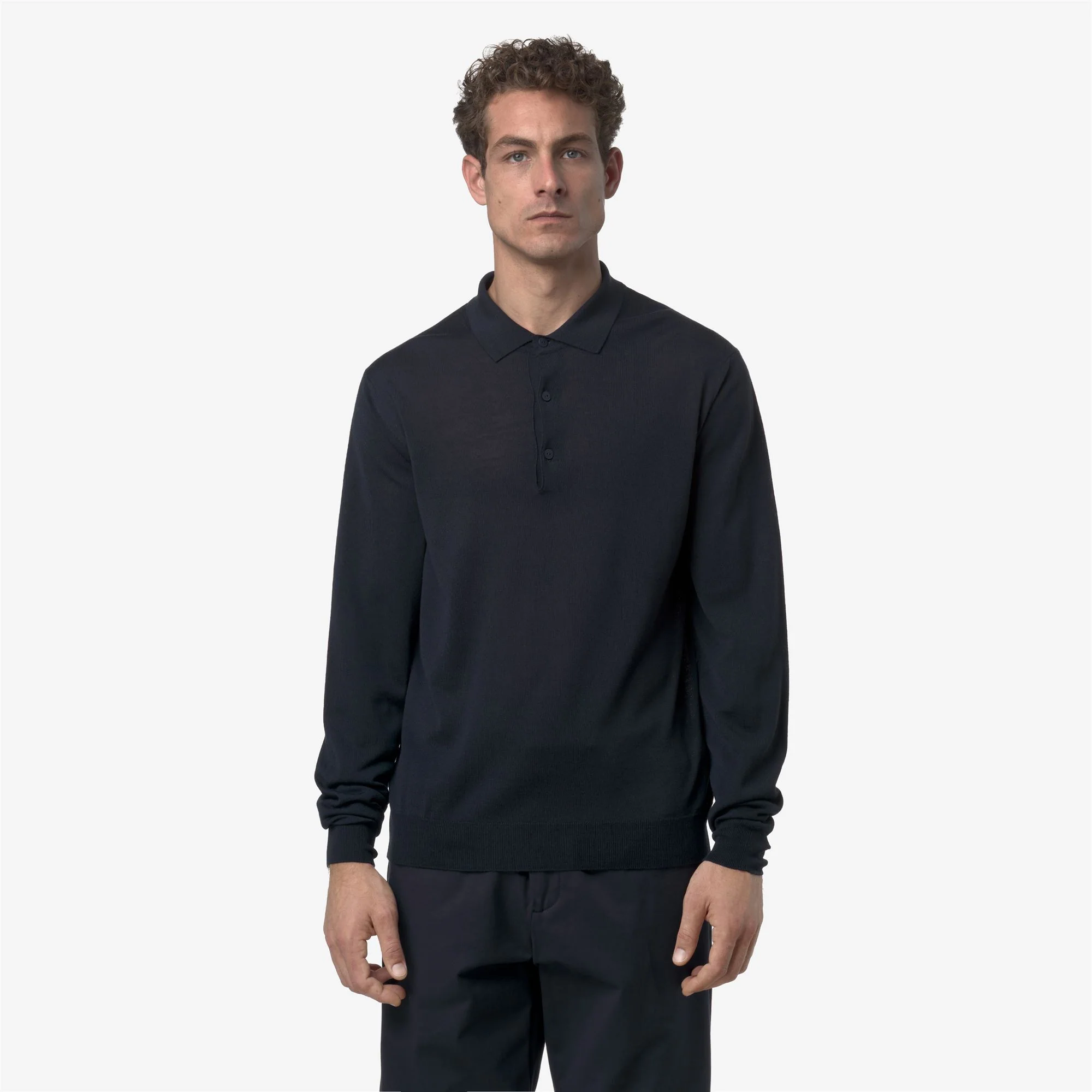 REY WOOL MERINO BLEND - KNITWEAR - Pull  Over - Man - BLUE DEPTH - Image 3