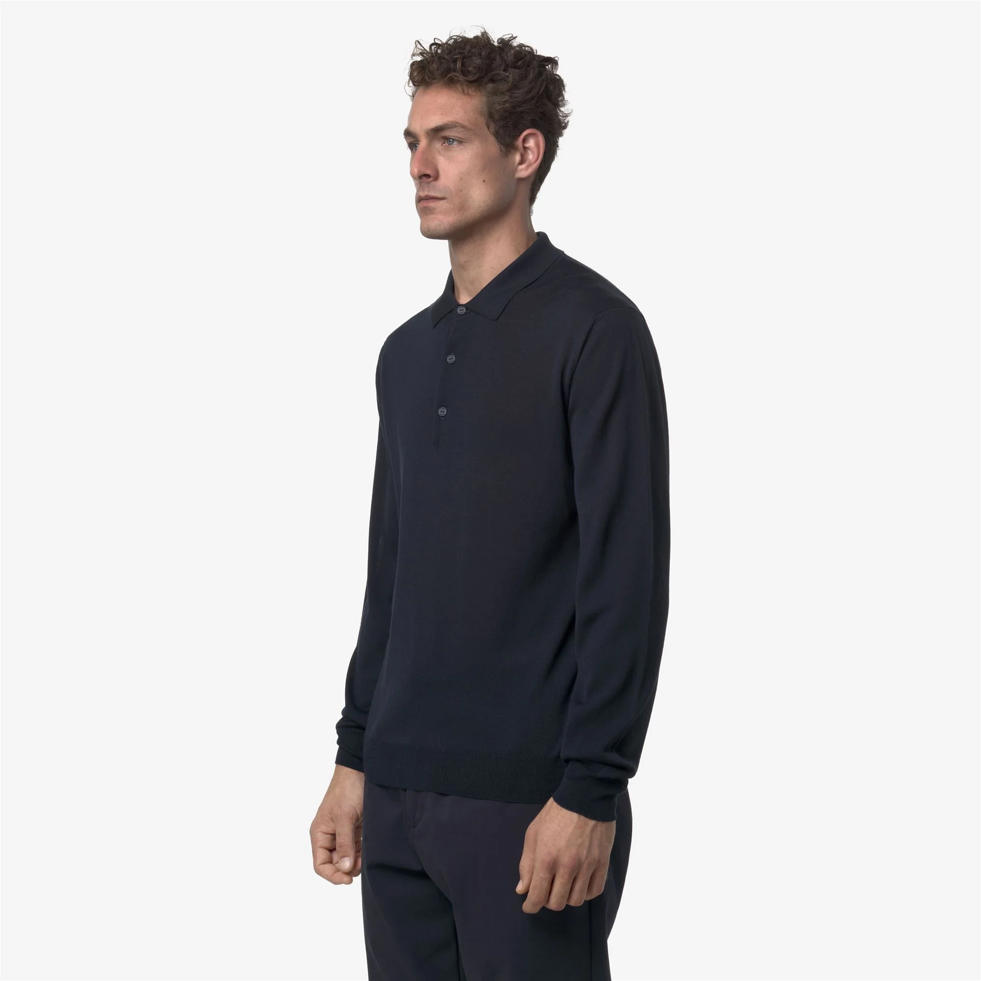 REY WOOL MERINO BLEND - KNITWEAR - Pull  Over - Man - BLUE DEPTH - Image 4