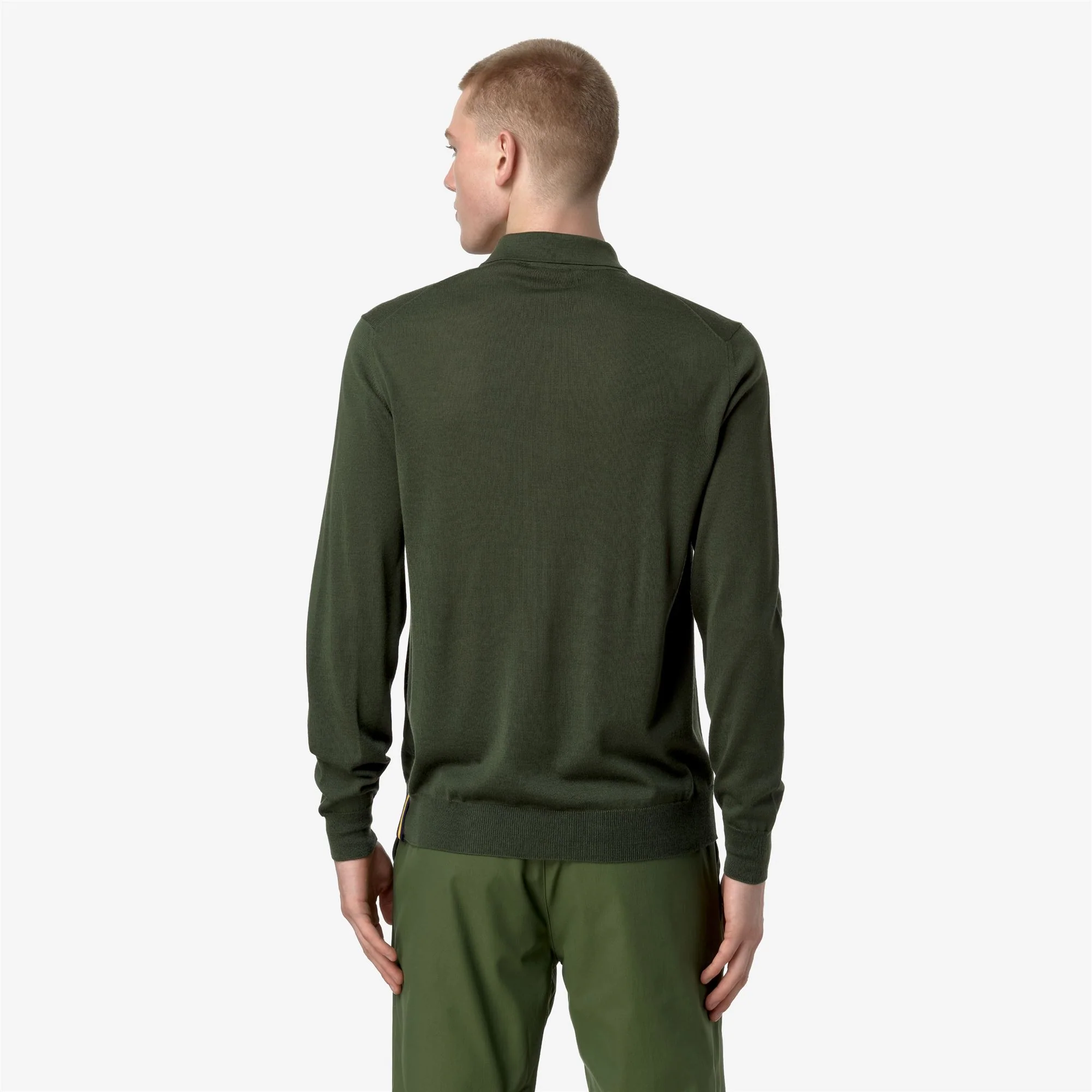 REY WOOL MERINO BLEND - KNITWEAR - Pull  Over - Man - GREEN BLACK FOREST - Image 5