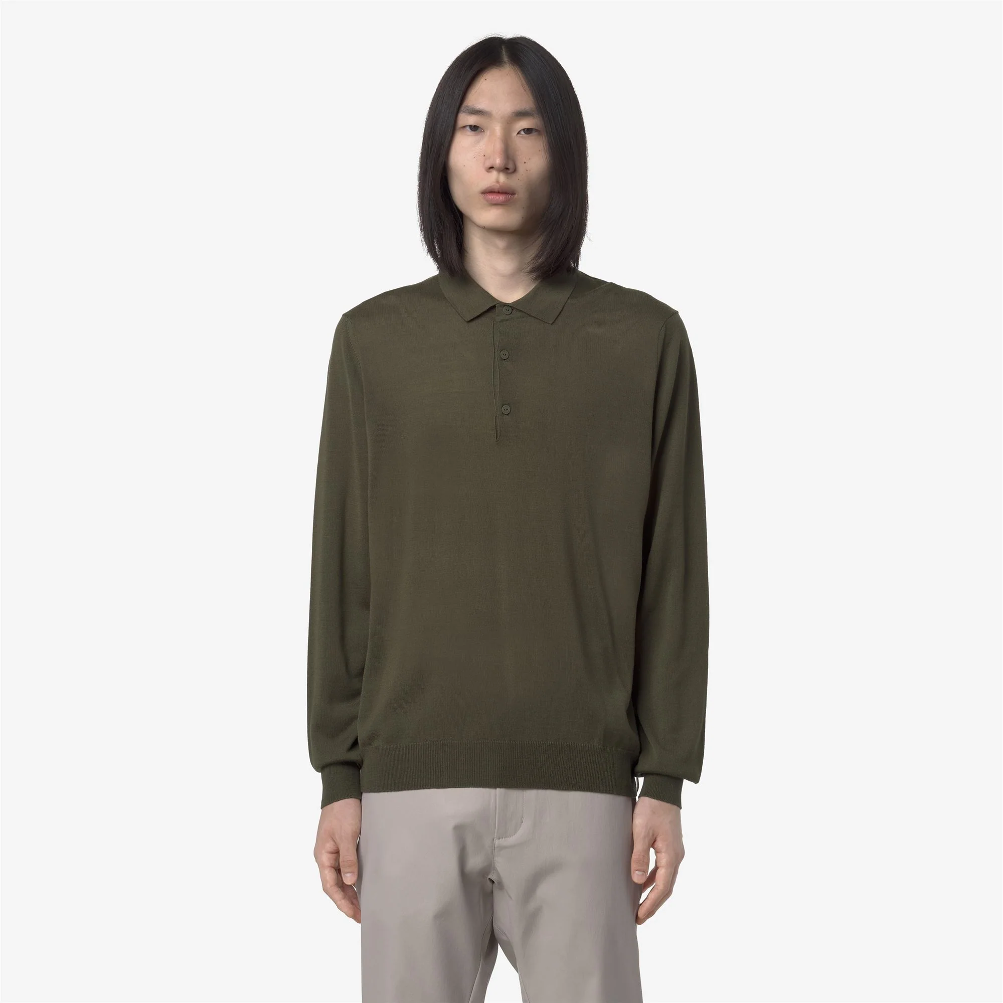 REY WOOL MERINO BLEND - KNITWEAR - Pull  Over - Man - GREEN WINTER - Image 3