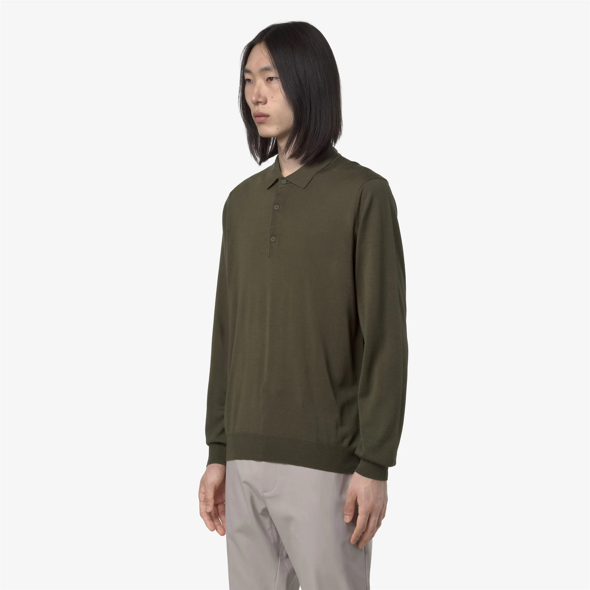 REY WOOL MERINO BLEND - KNITWEAR - Pull  Over - Man - GREEN WINTER - Image 4