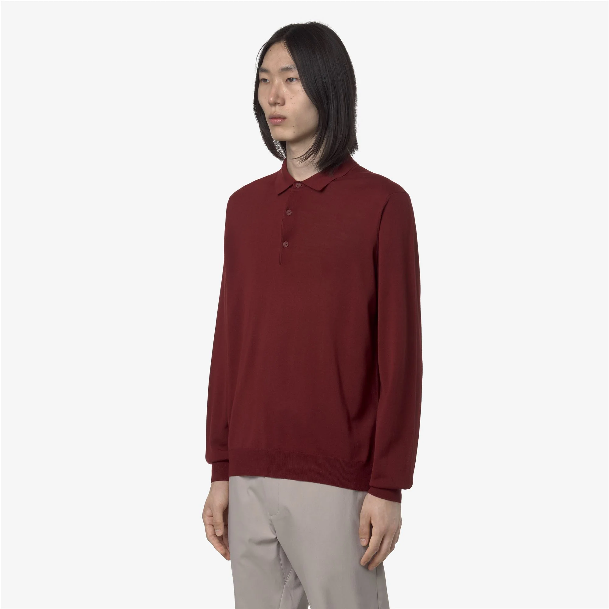 REY WOOL MERINO BLEND - KNITWEAR - Pull  Over - Man - RED SYRAH - Image 4