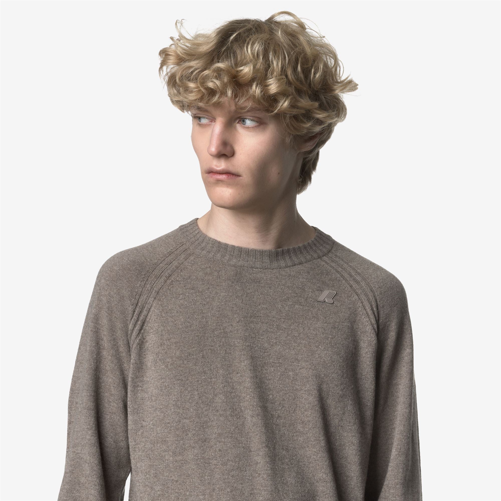 SEBAS WOOL CASHMERE - KNITWEAR - Pull  Over - Man - BEIGE BROWN MEL - Image 2