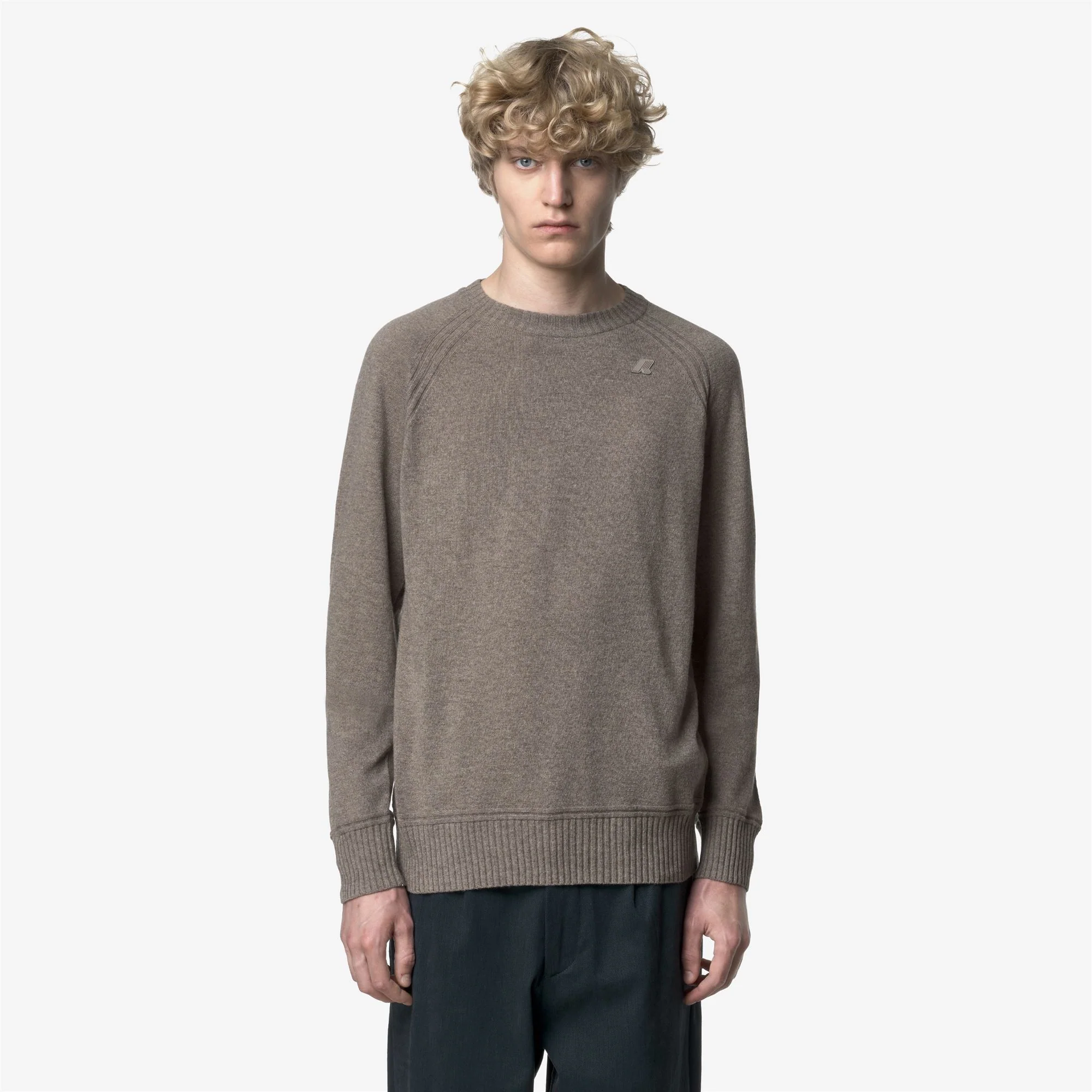 SEBAS WOOL CASHMERE - KNITWEAR - Pull  Over - Man - BEIGE BROWN MEL - Image 3