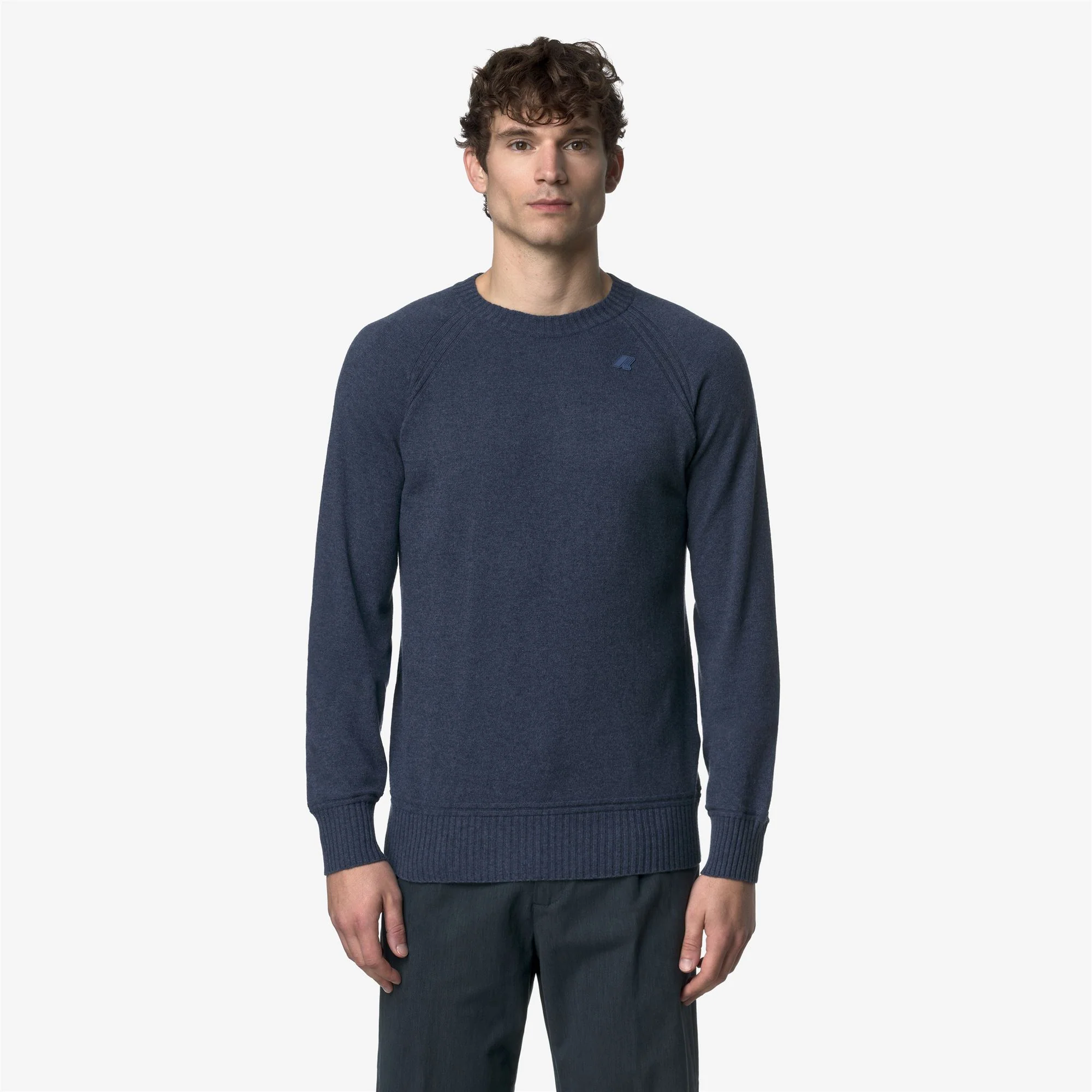 SEBAS WOOL CASHMERE - KNITWEAR - Pull  Over - Man - BLUE RIVIERA MEL - Image 3