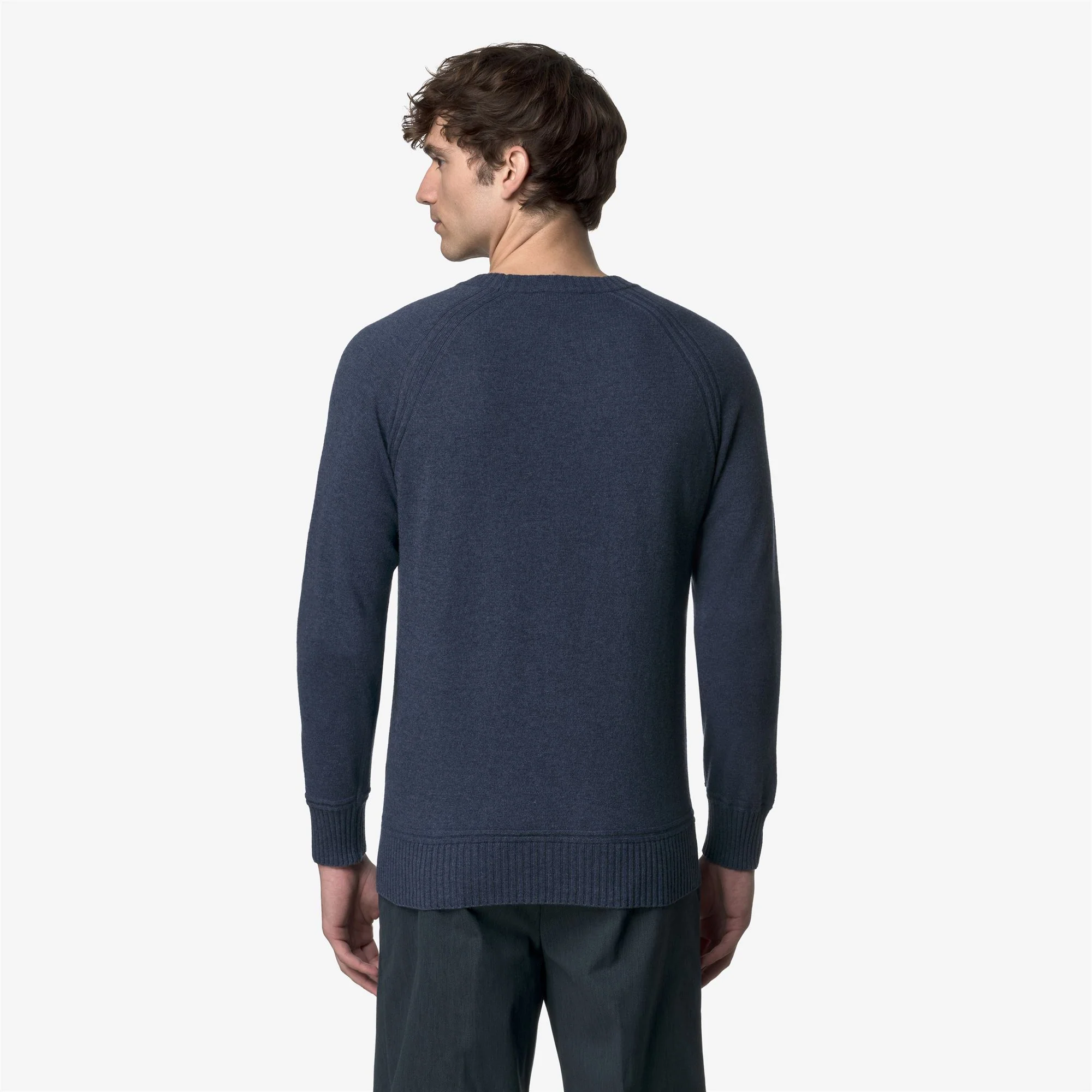 SEBAS WOOL CASHMERE - KNITWEAR - Pull  Over - Man - BLUE RIVIERA MEL - Image 5