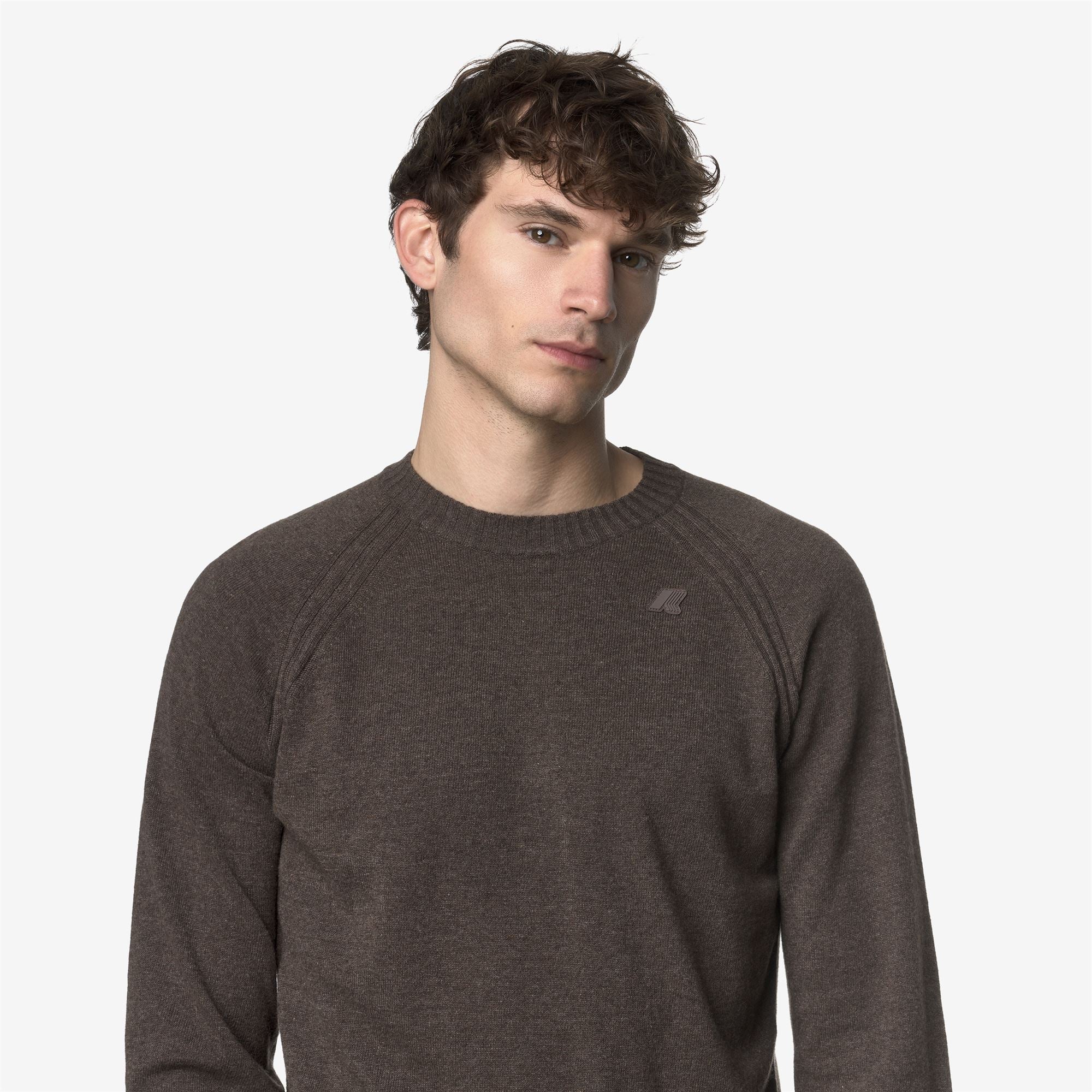 SEBAS WOOL CASHMERE - KNITWEAR - Pull  Over - Man - BROWN DRUM MEL - Image 2