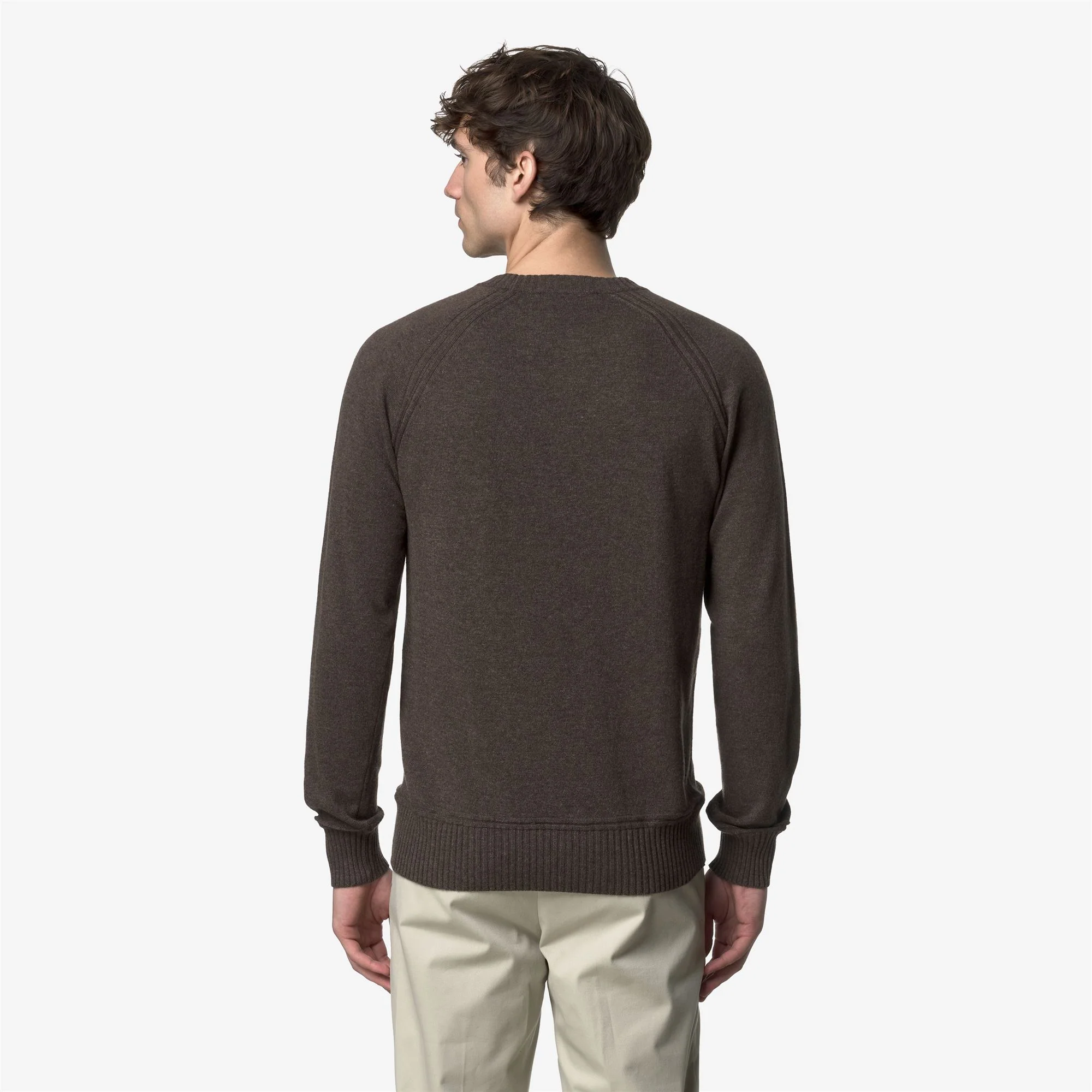 SEBAS WOOL CASHMERE - KNITWEAR - Pull  Over - Man - BROWN DRUM MEL - Image 5